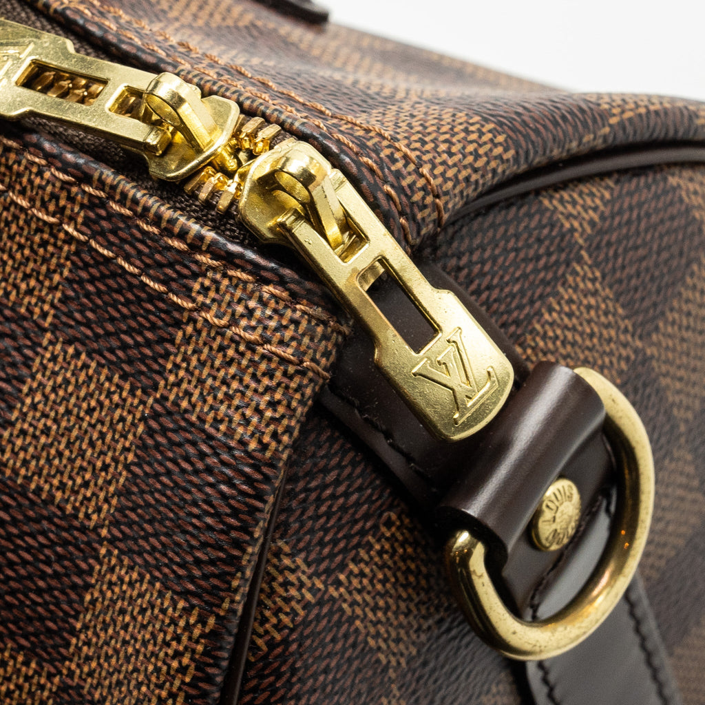LOUIS VUITTON SPEEDY BANDOULIERE 25 DAMIER EBENE CANVAS GHW
