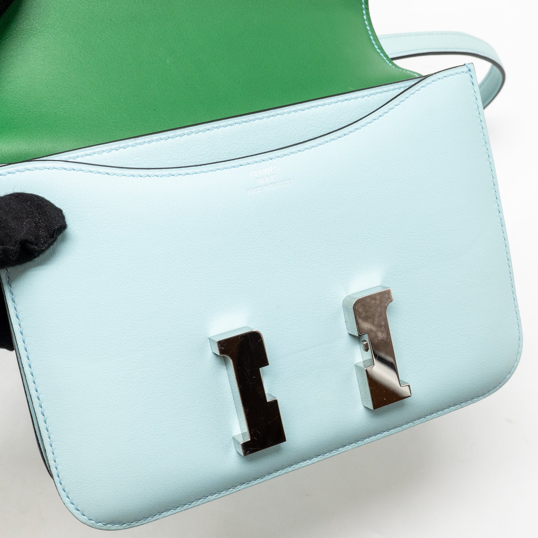 HERMES MINI CONSTANCE SWIFT BLUE ZEPHYR / CACTUS SHW