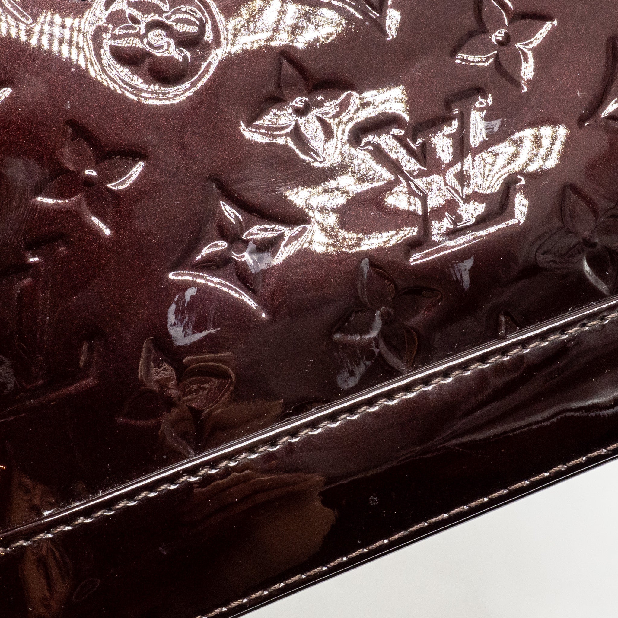 LOUIS VUITTON ALMA BB PATENT LEATHER AMATANTE GHW