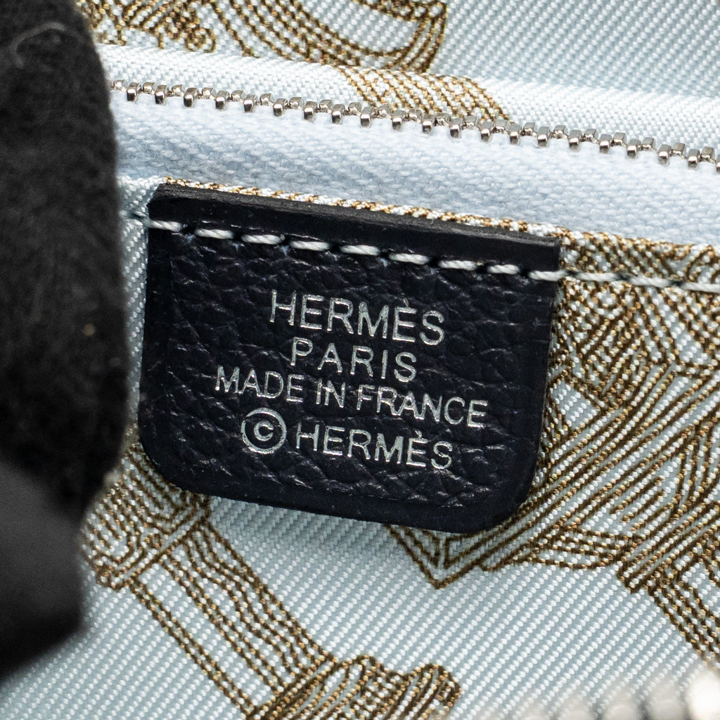 HERMES PORTEFEUILLE SILK IN COMPACT EVERCOLOR/SILK CABAN/BLEU BRUME-TAUPE