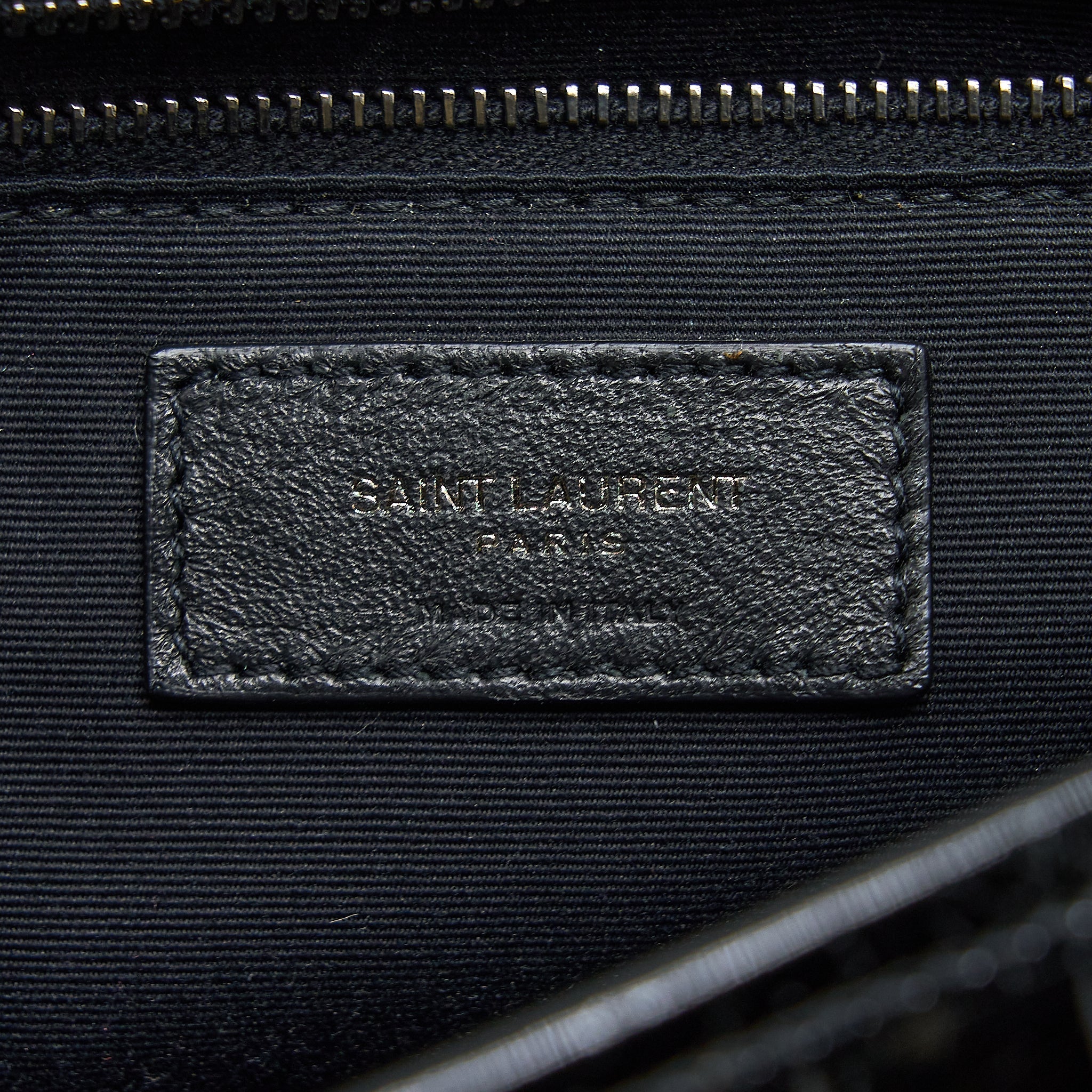 SAINT LAURENT MEDIUM NIKI CHAIN BAG PATENT BLACK SHW
