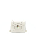 BVALGARI SERPENTI FOREVER CROSSBODY BAG CALFSKIN WHITE LGHW