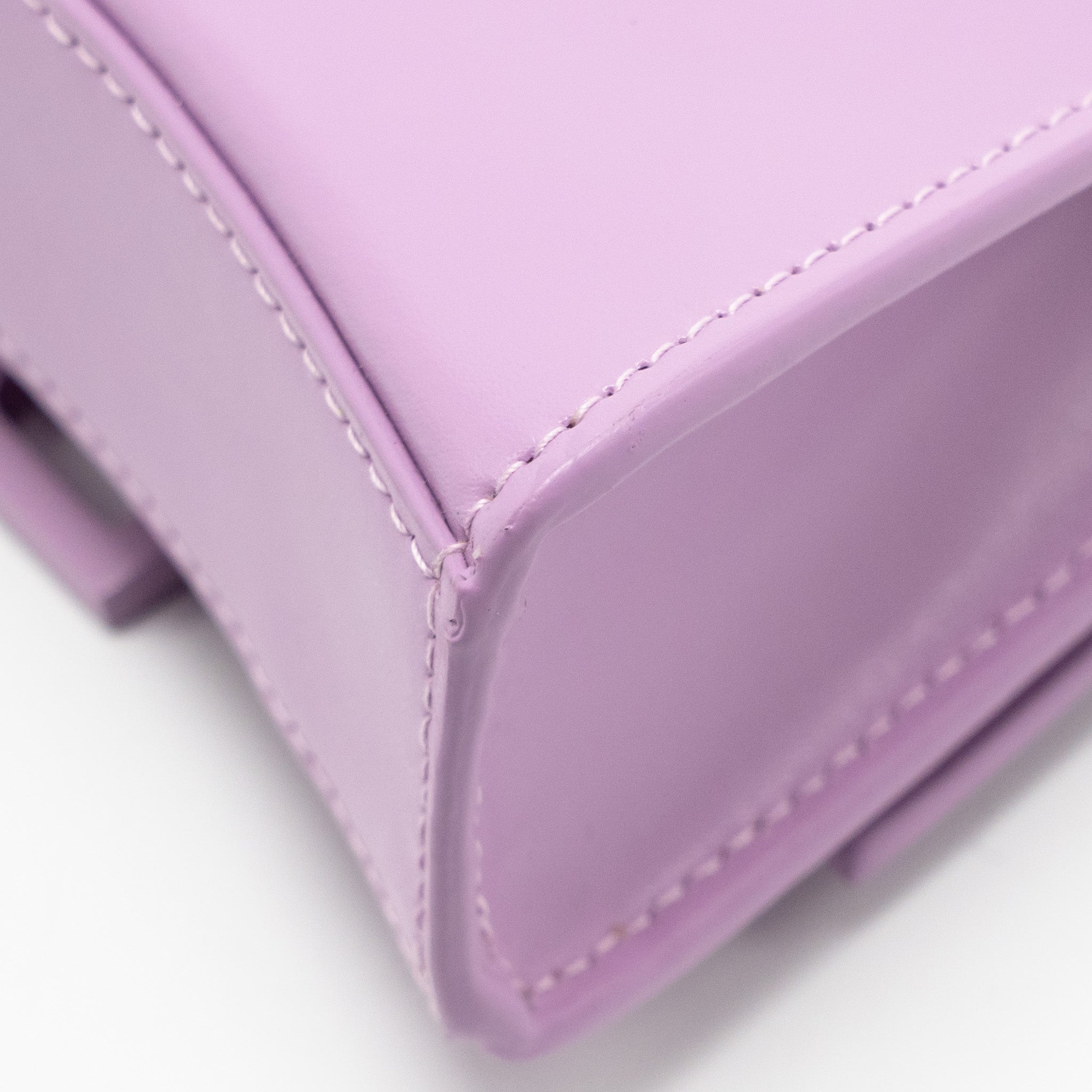 BALENCIAGA MINI HOURGLASS BAG CALFSKIN LIGHT PURPLE SHW