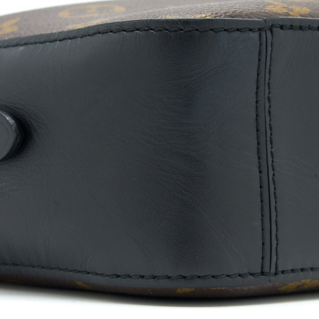 LOUIS VUITTON CROSSBODY CAMERA BAG MONOGRAM CANVAS/BLACK LEATHER GHW