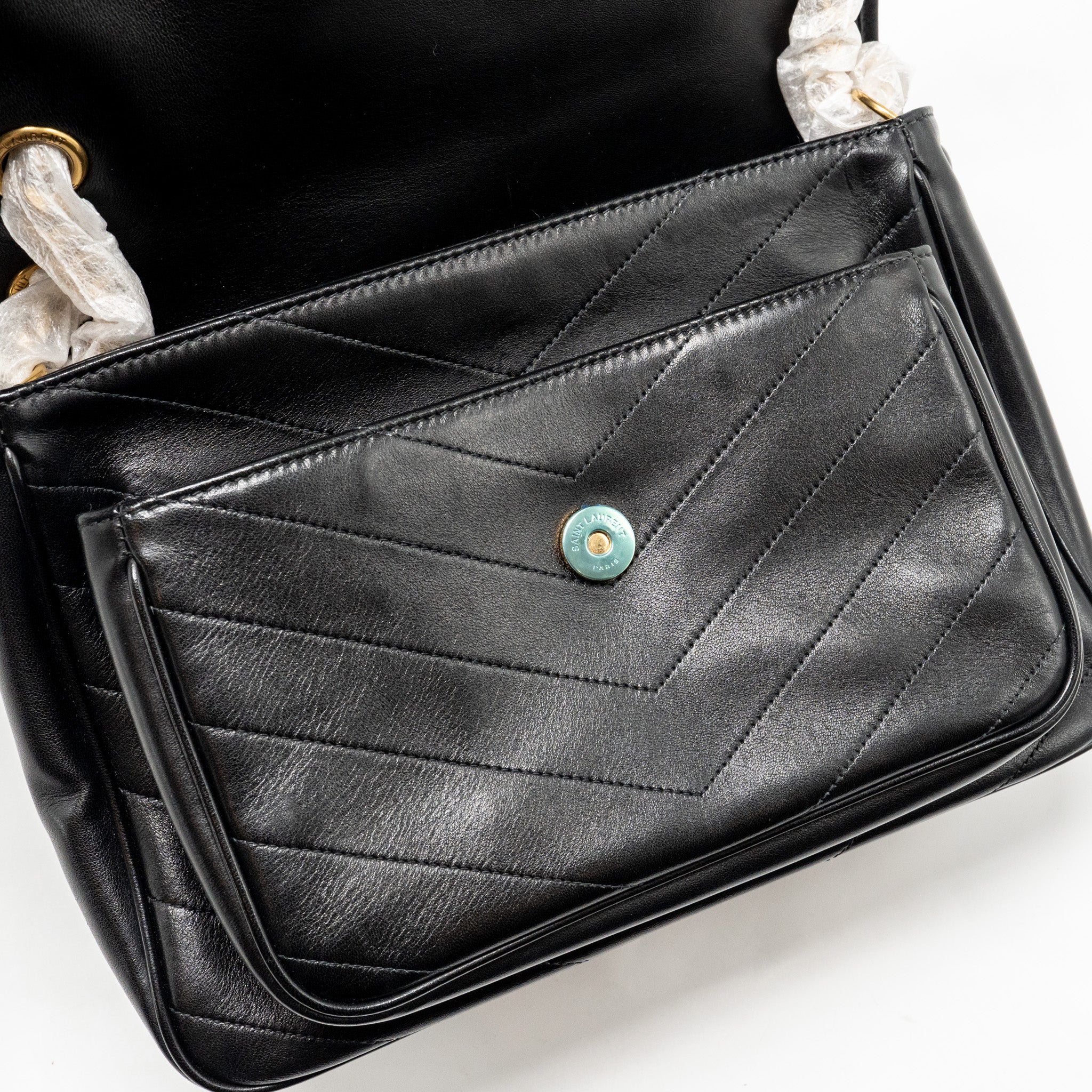 SAINT LAURENT MEDIUM NIKI BAG LAMBSKIN BLACK GHW
