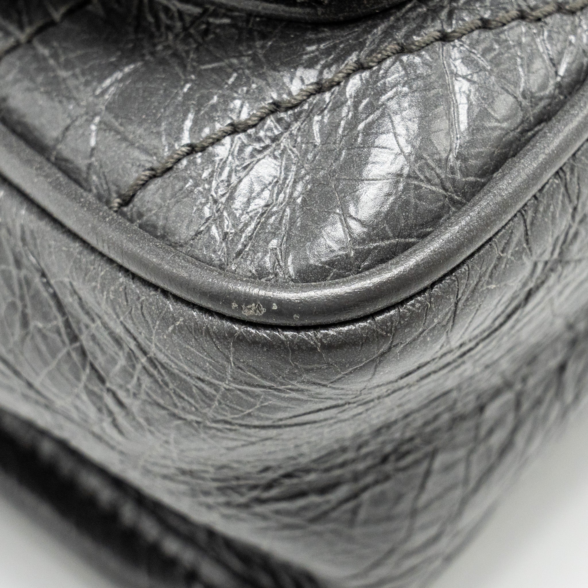 SAINT LAURENT NIKI BABY CALFSKIN GREY SHW