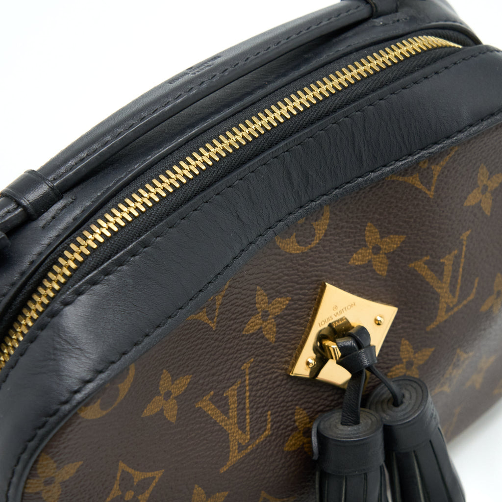 LOUIS VUITTON CROSSBODY CAMERA BAG MONOGRAM CANVAS/BLACK LEATHER GHW