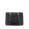 CHANEL GRAND SHOPPING TOTE BAG CAVIAR BLACK GHW