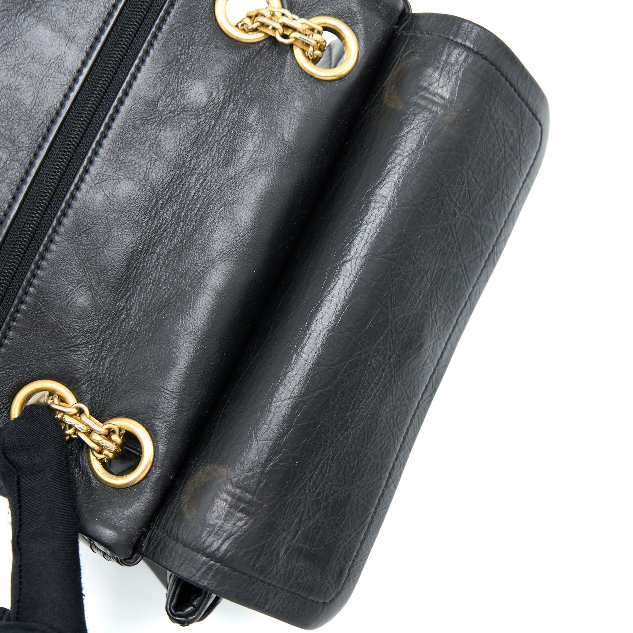 CHANEL MINI 2.55 REISSUE FLAP BAG LUCKY CHARMS CASINO LIMITED AGED CALFSKIN BRUSHED GHW