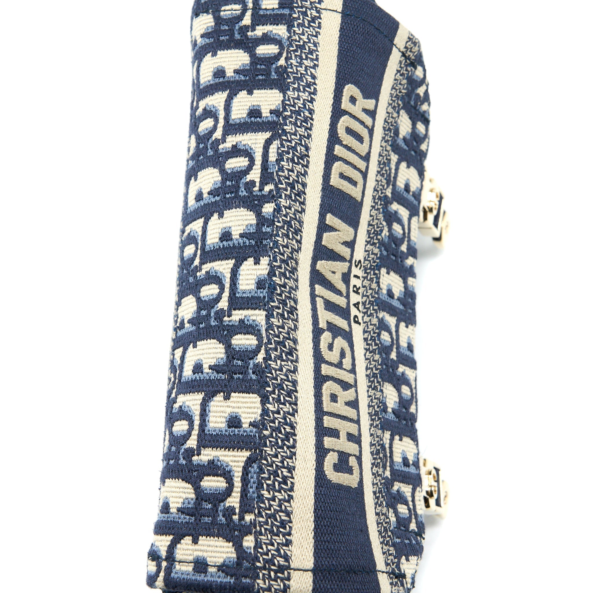 DIOR SMALL DIORCAMP BAG BLUE OBLIQUE EMBROIDERY LGHW