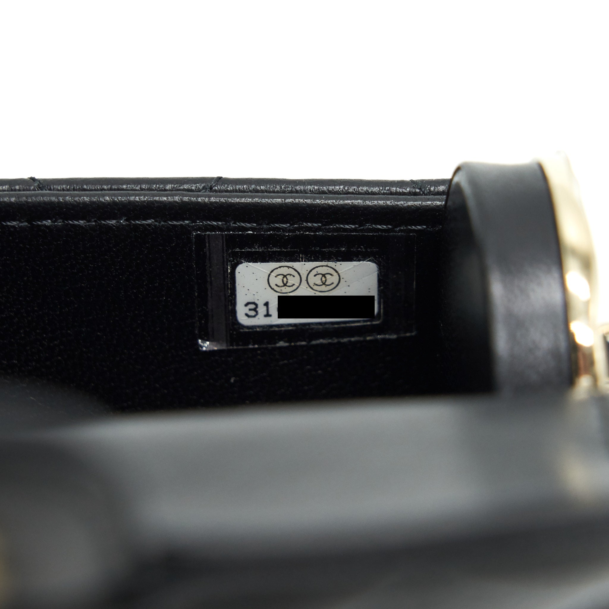 CHANEL 21A LIPSTICK MINI BAG WITH CHAIN BLACK GHW