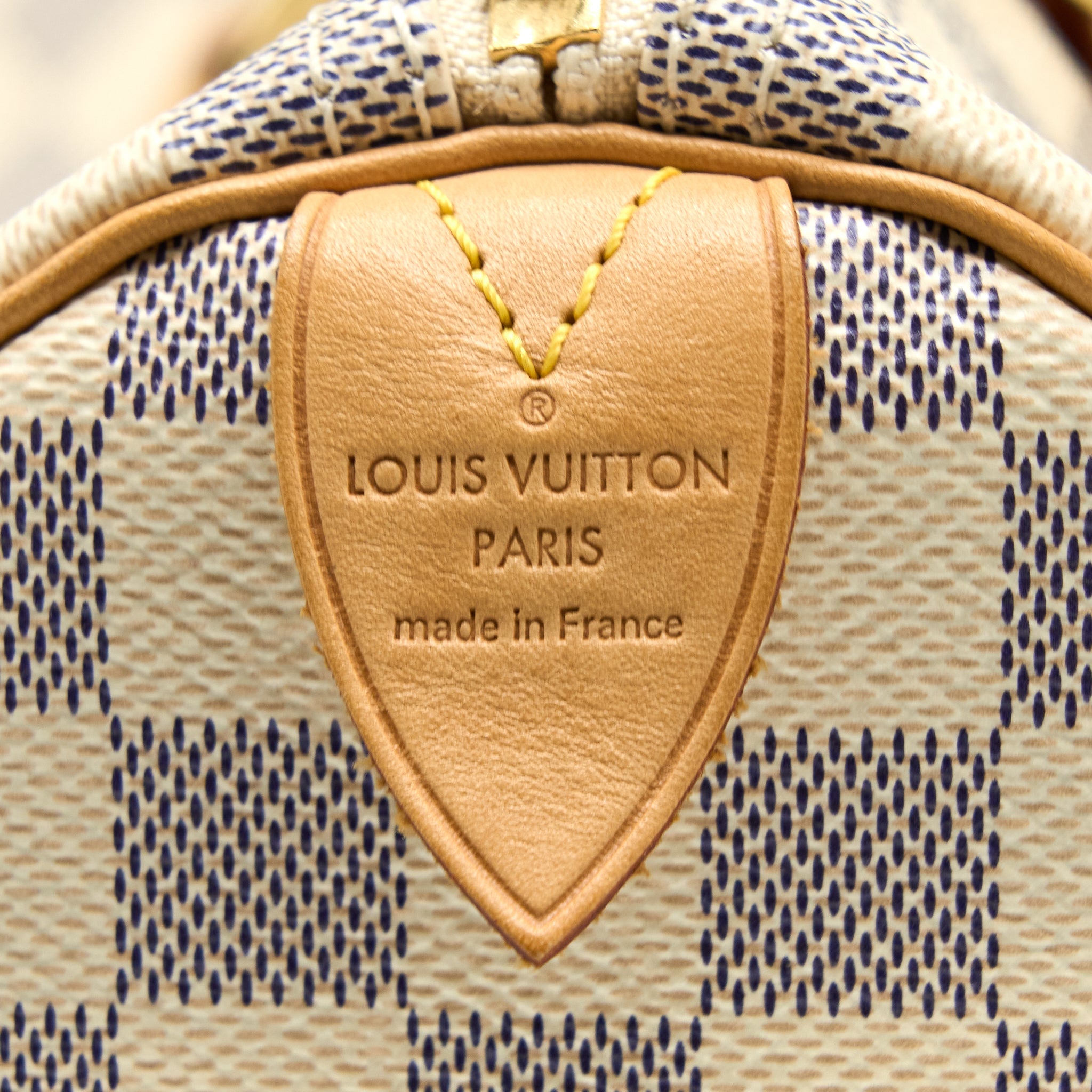 LOUIS VUITTON SPEEDY 30 DAMIER AZUR CANVAS GHW