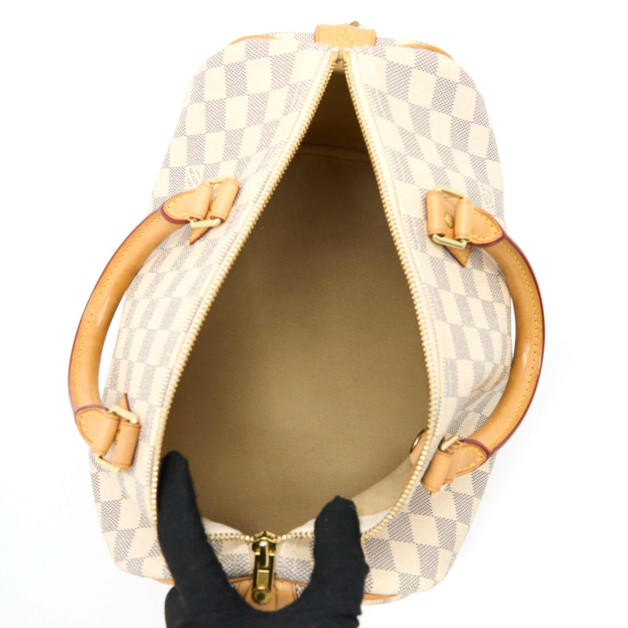 LOUIS VUITTON SPEEDY 30 DAMIER AZUR CANVAS GHW