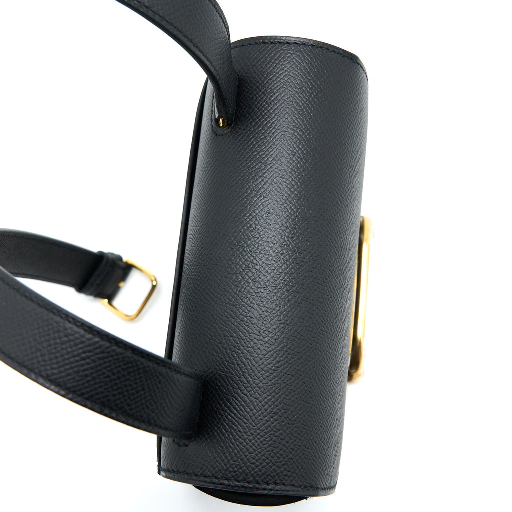 HERMES MINI DELLA CAVALLERIA EPSOM BLACK GHW
