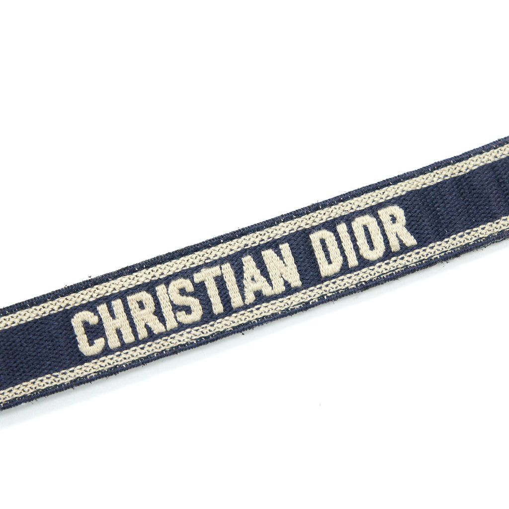 DIOR SMALL DIORCAMP BAG BLUE OBLIQUE EMBROIDERY LGHW