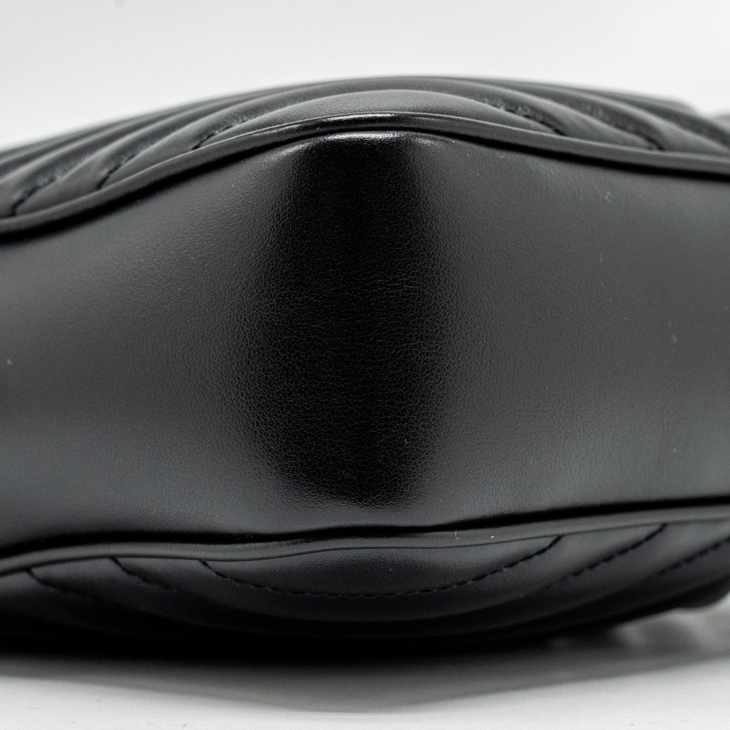 SAINT LAURENT LOU CAMERA BAG CALFSKIN BLACK RUTHENIUM SHW