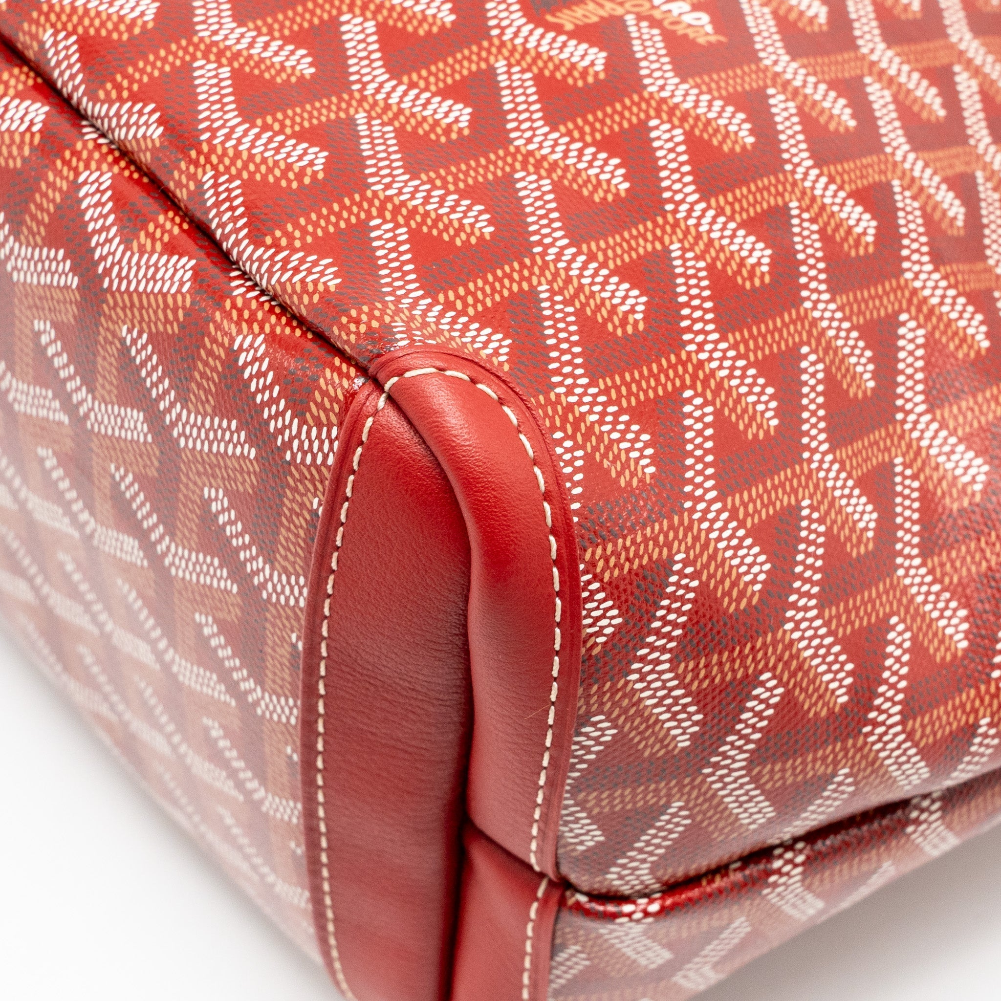 GOYARD ARTOIS PM TOTE BAG GOYARDINE CANVAS/LEATHER ROUGE SHW