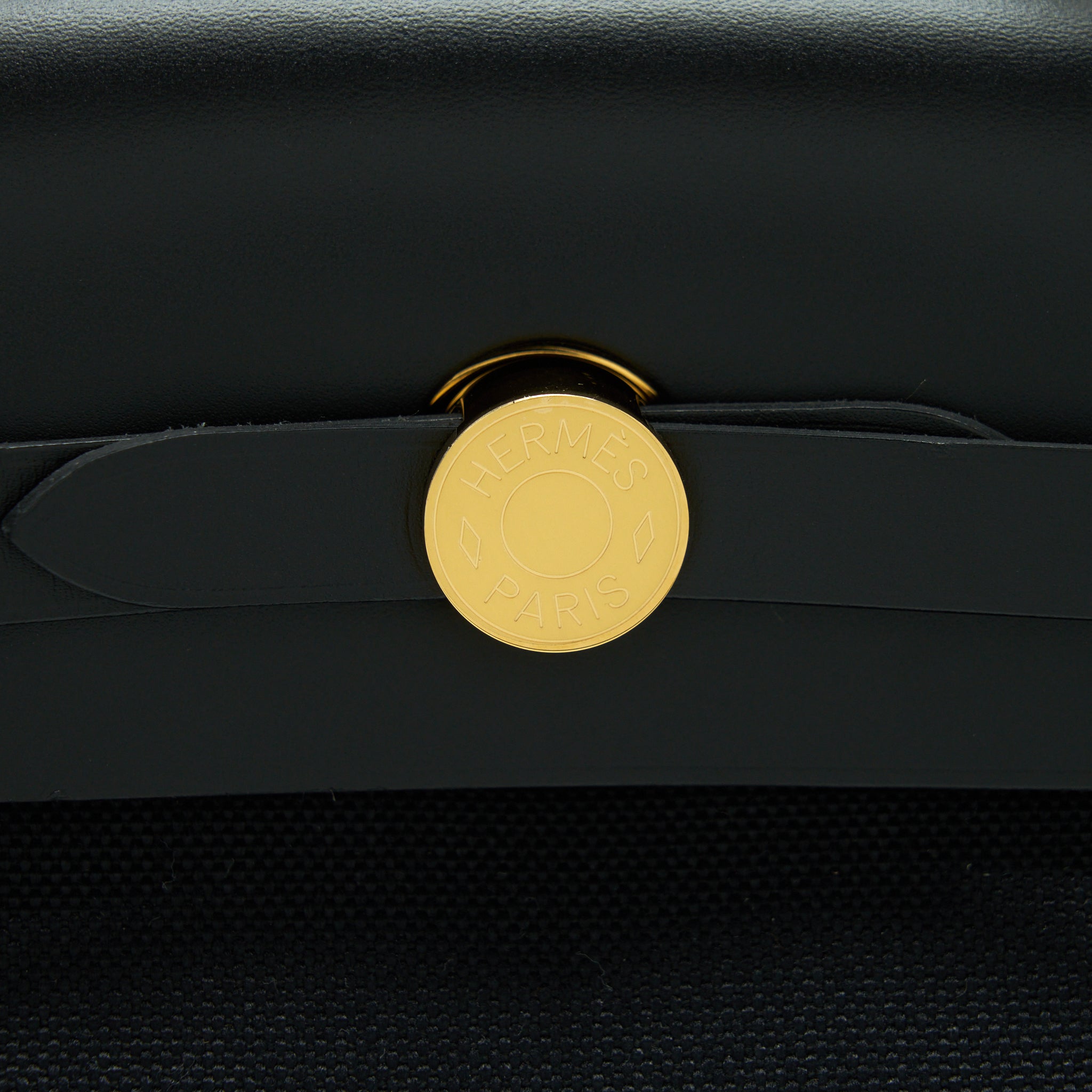 HERMES HERBAG 31 ZIP BAG BLACK GHW
