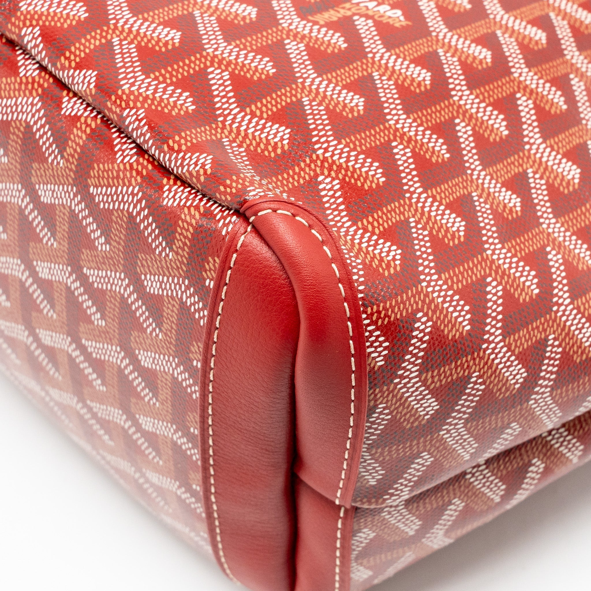 GOYARD ARTOIS PM TOTE BAG GOYARDINE CANVAS/LEATHER ROUGE SHW