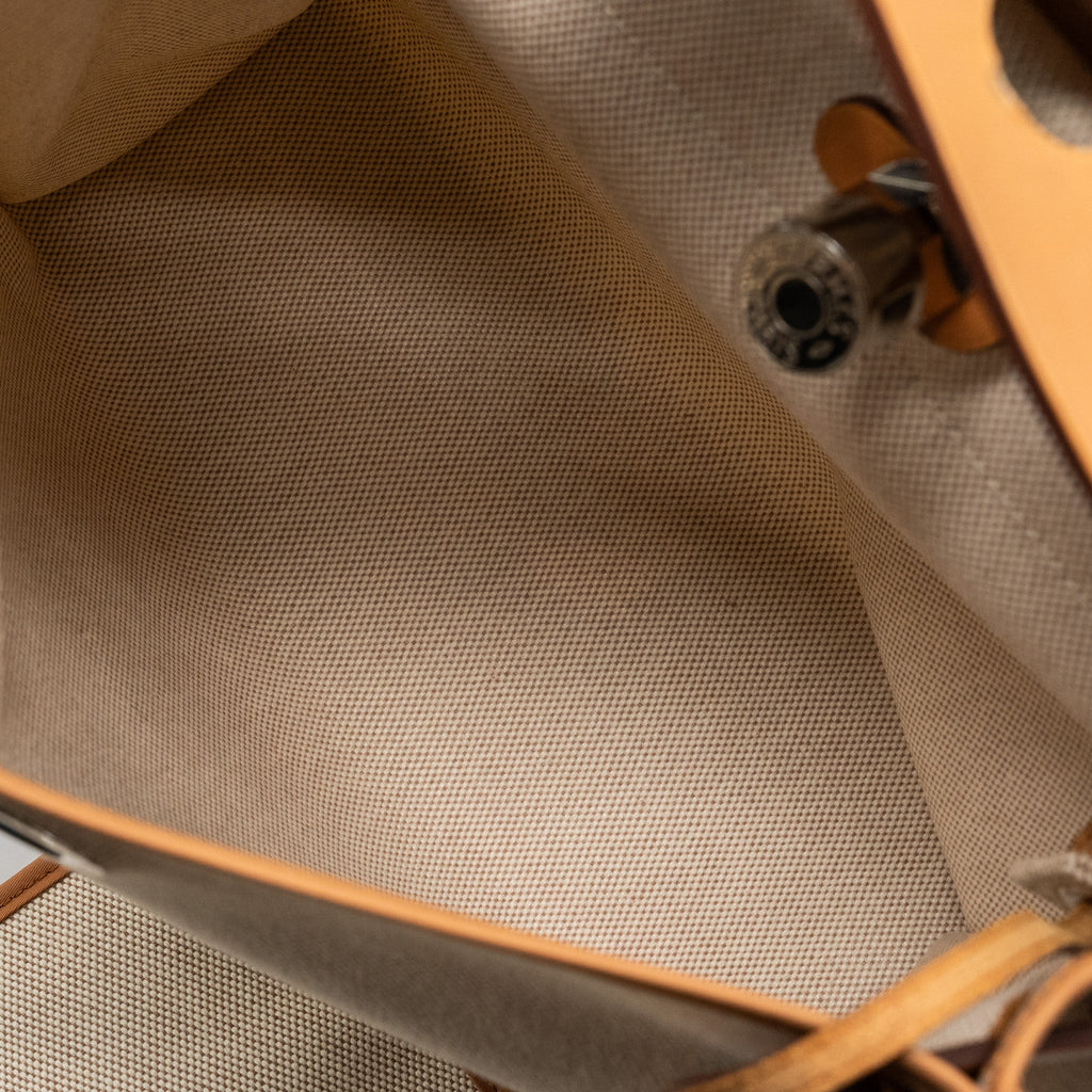 HERMES HERBAG 31 CANVAS/HUNTER MULTICOLOURED SHW