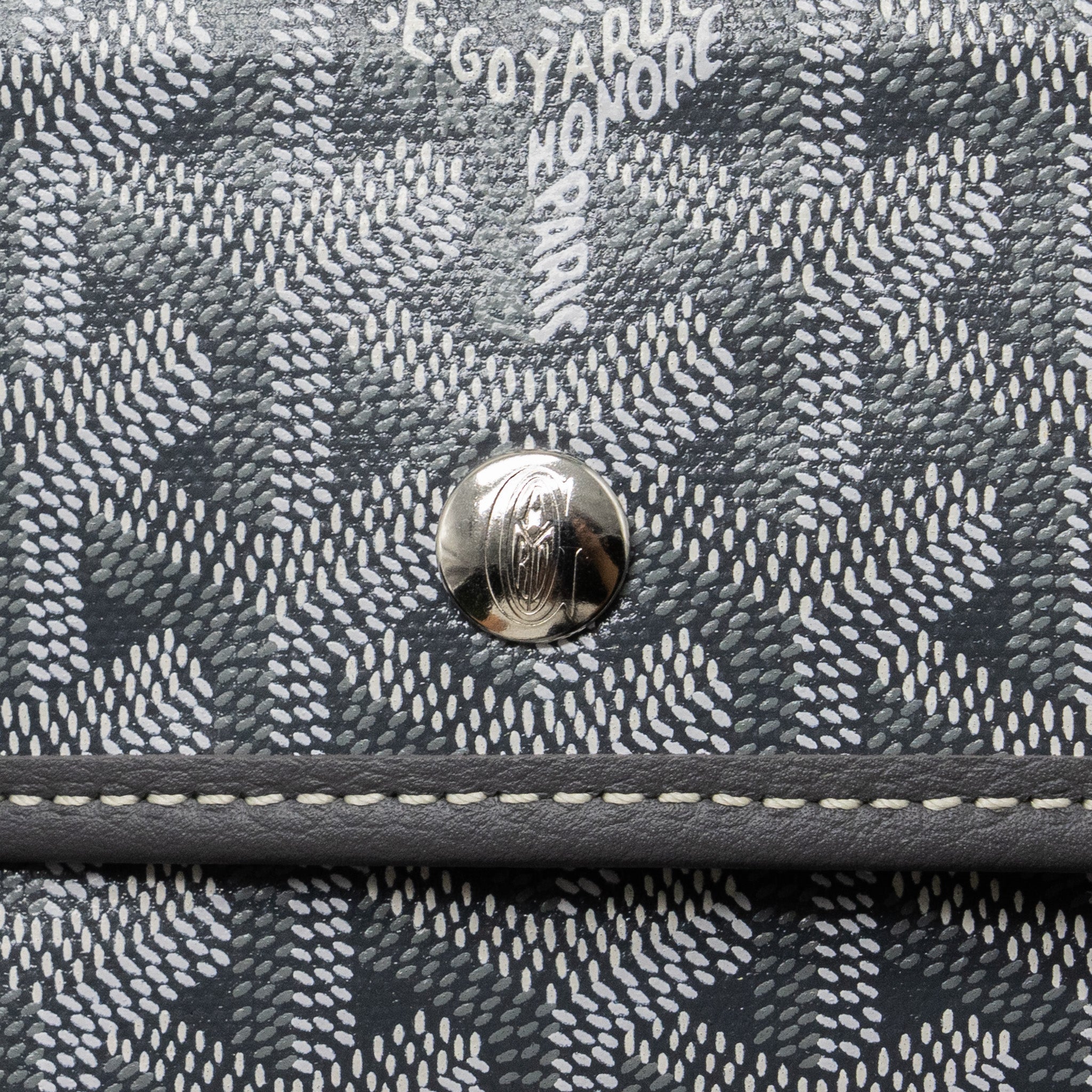GOYARD SAINT LOUIS PM TOTE BAG GOYARDINE CANVAS GREY SHW