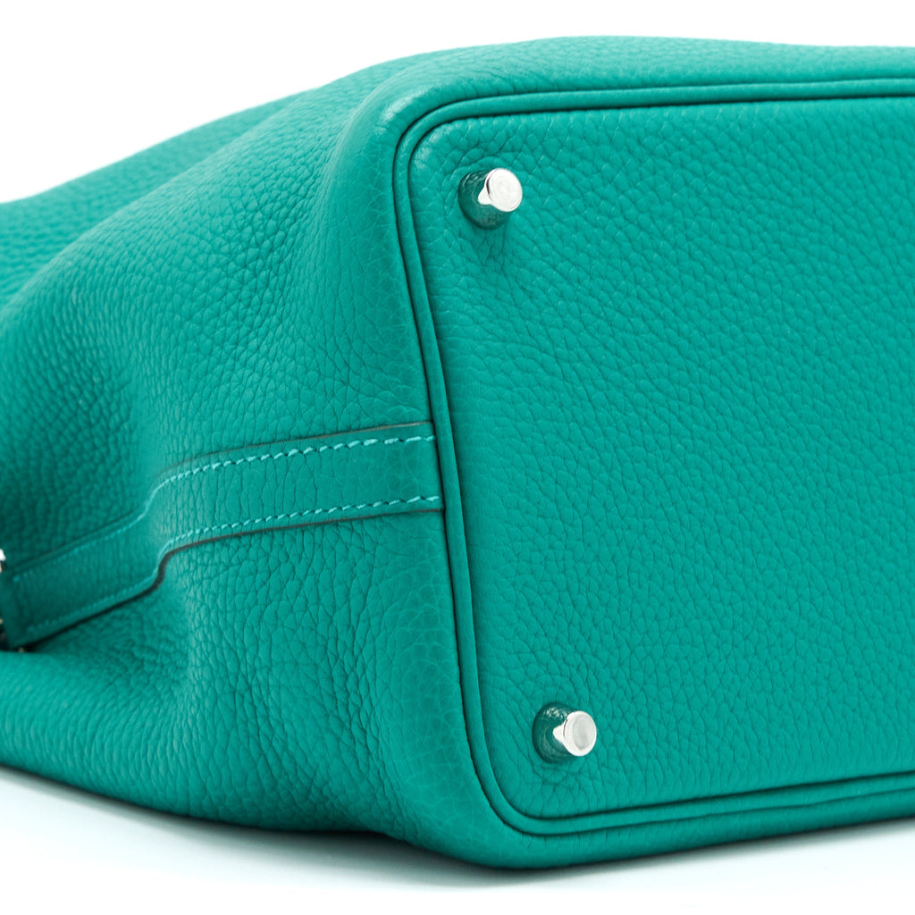 HERMES PICOTIN 18 LOCK BAG CLEMENCE VERT VERTIGO SHW