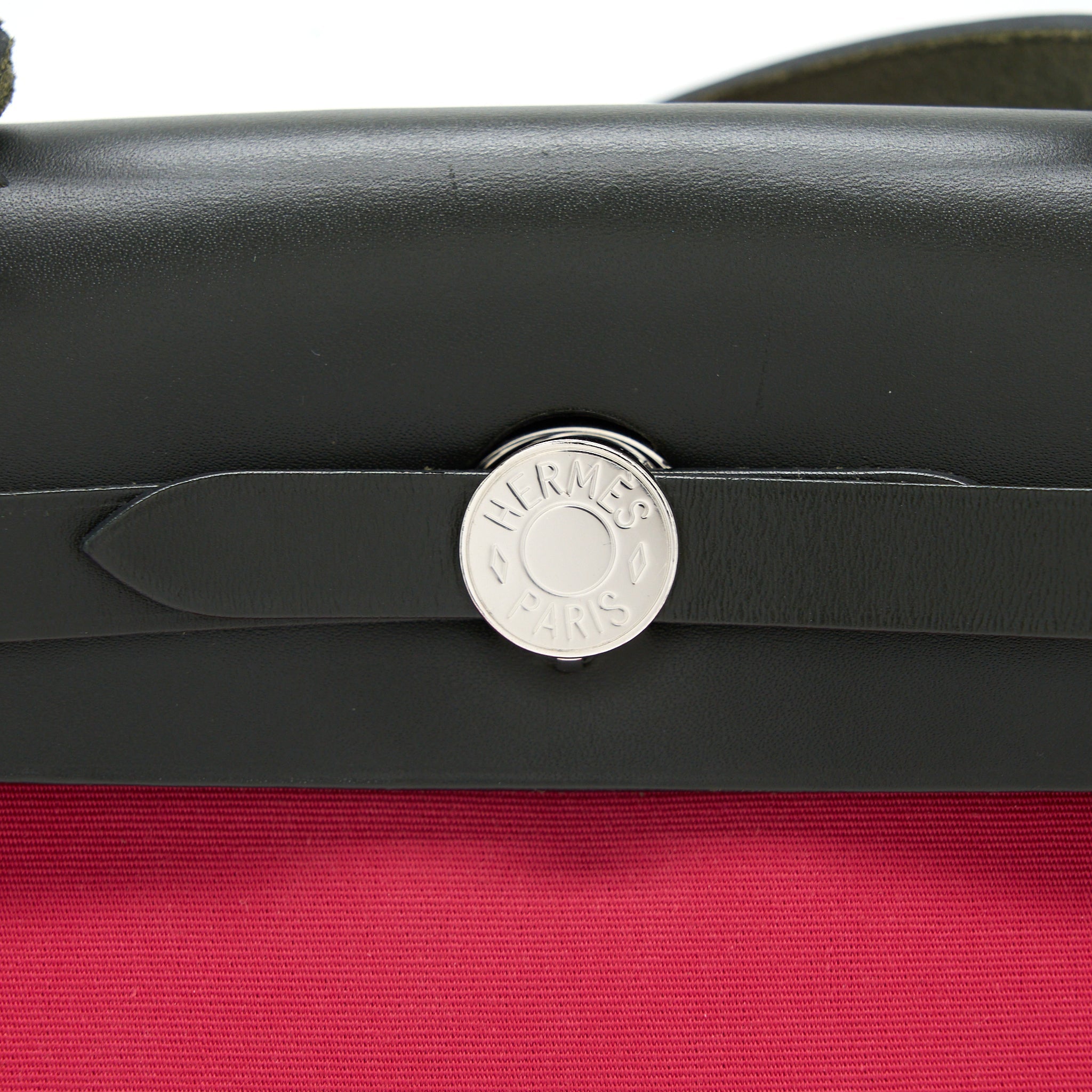 HERMES HERBAG 31 CANVAS/LEATHER ROSE EXTREME SHW