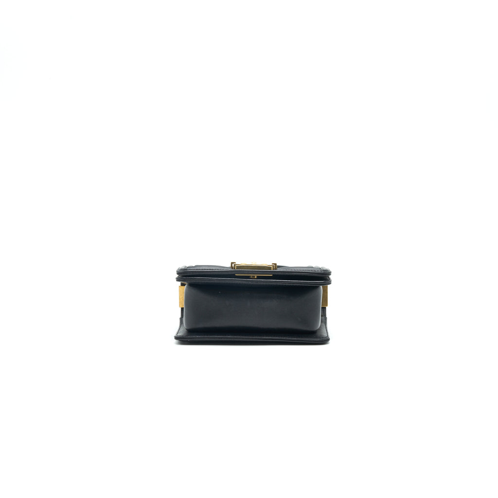CHANEL BOY EXTRA MINI LAMBSKIN IN BLACK GHW