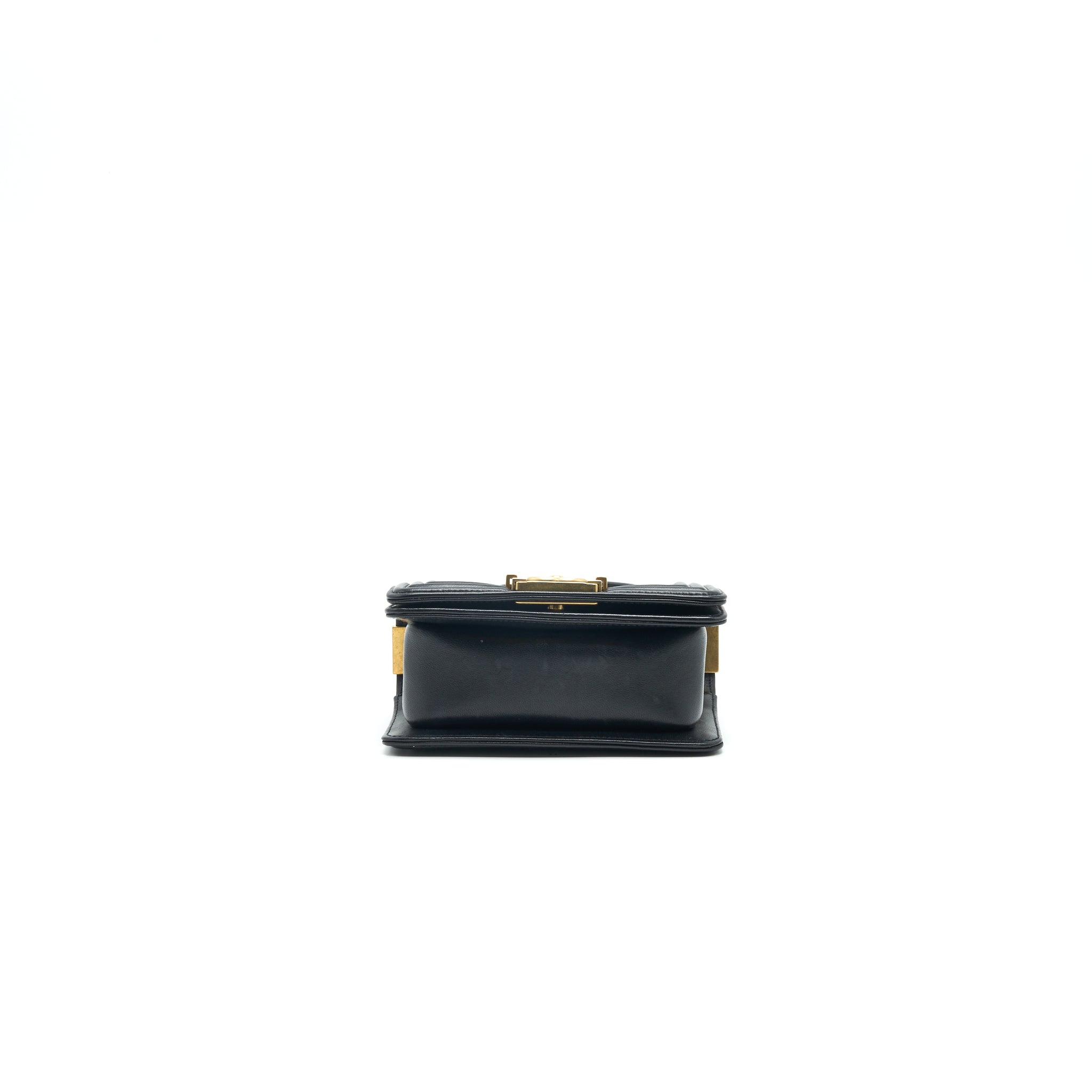 CHANEL BOY EXTRA MINI LAMBSKIN IN BLACK GHW
