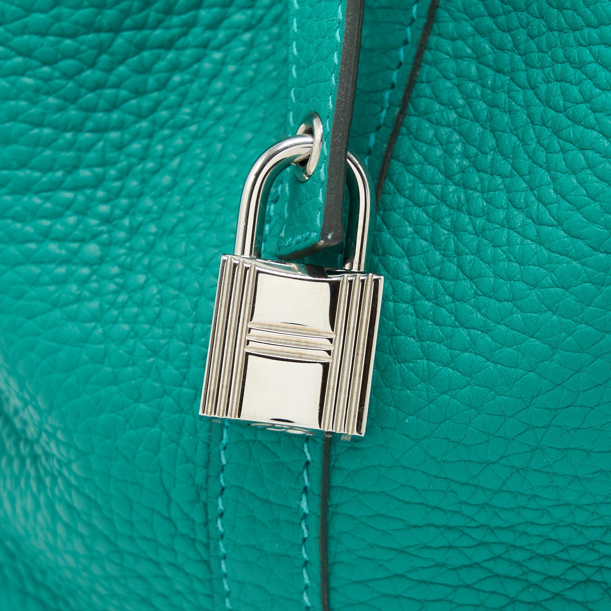 HERMES PICOTIN 18 LOCK BAG CLEMENCE VERT VERTIGO SHW
