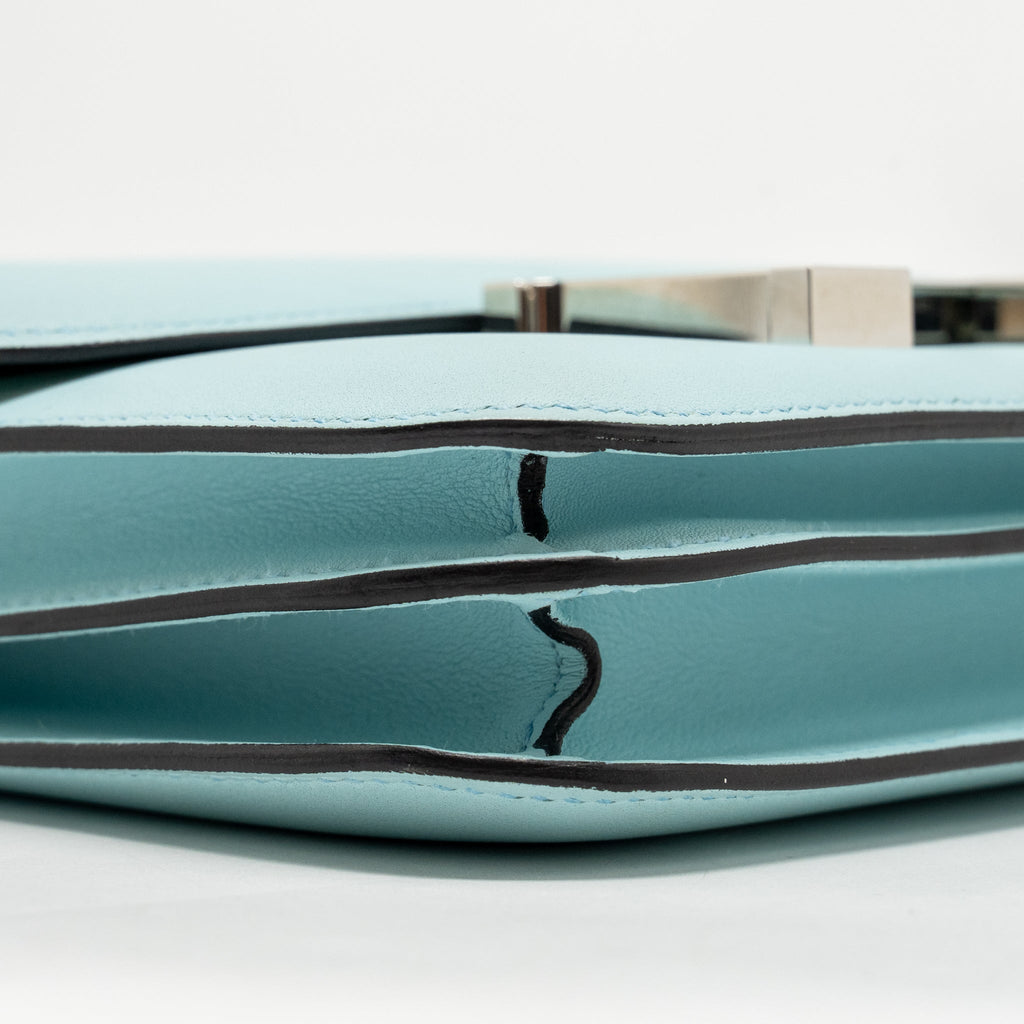 HERMES MINI CONSTANCE SWIFT BLUE ZEPHYR / CACTUS SHW