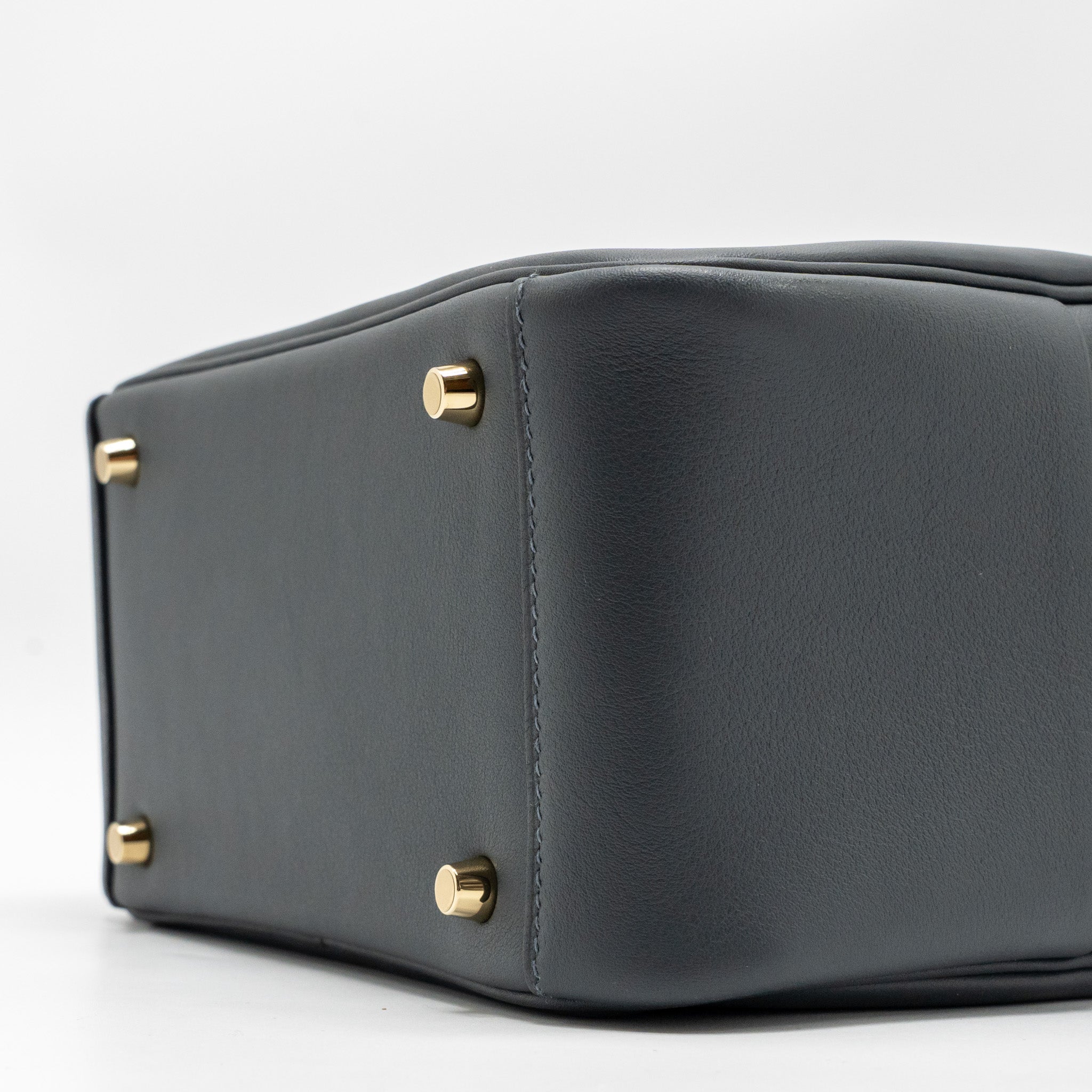 HERMES MINI LINDY II SWIFT GRIS MISTY / BLACK LGHW