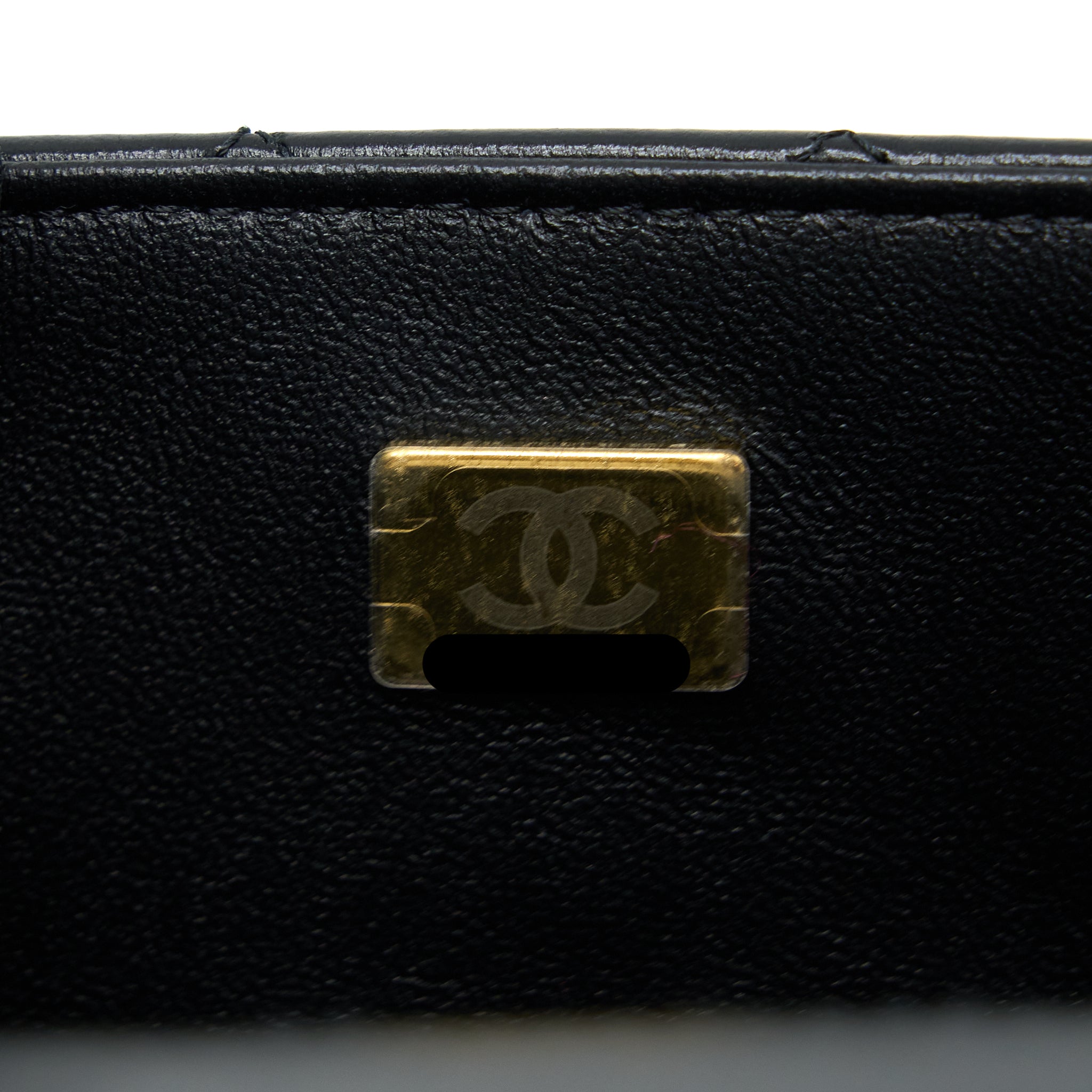 CHANEL CLASSIC MINI RECTANGULAR FLAP BAG LAMBSKIN BLACK LGHW (MICROCHIP)