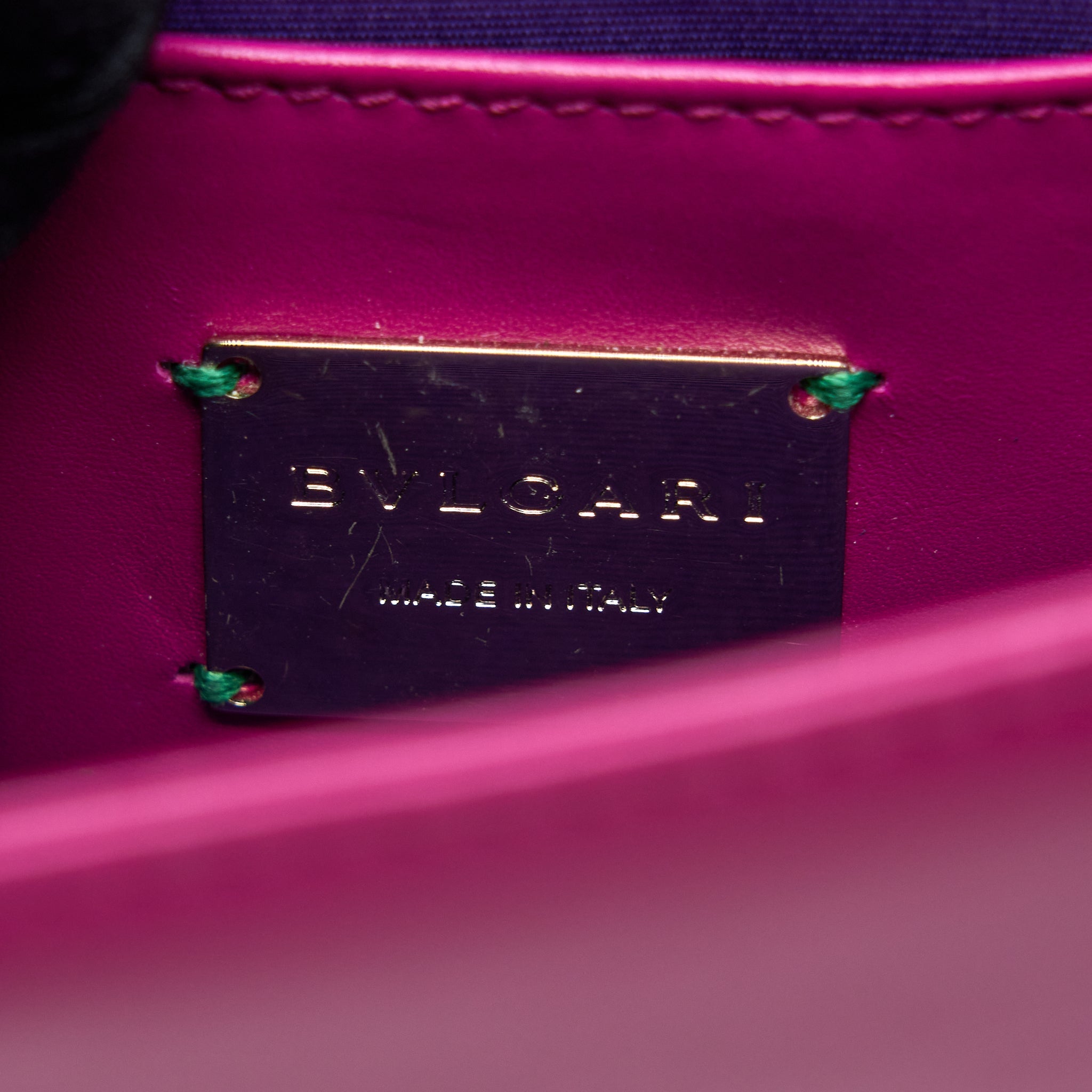 BVLGARI SERPENTI FOREVER BAG CRYSTAL GALUCHAT PINK LGHW