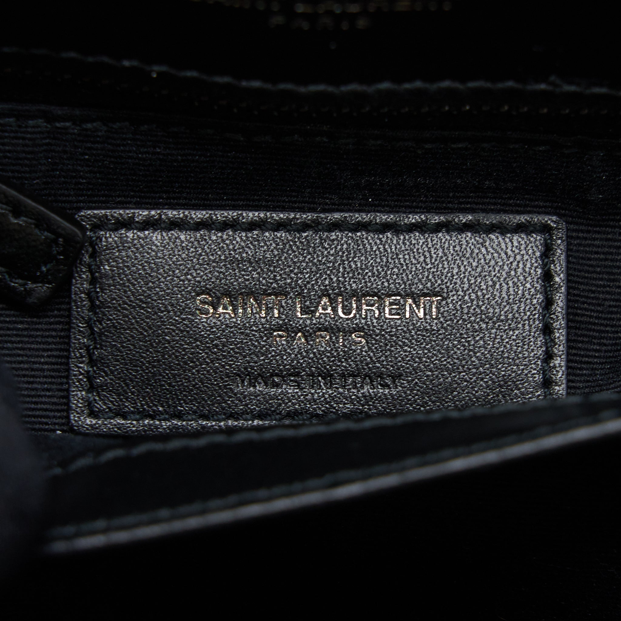 SAINT LAURENT LOULOU TOY STRAP BAG CALFSKIN BLACK WITH BLACK HARDWARE