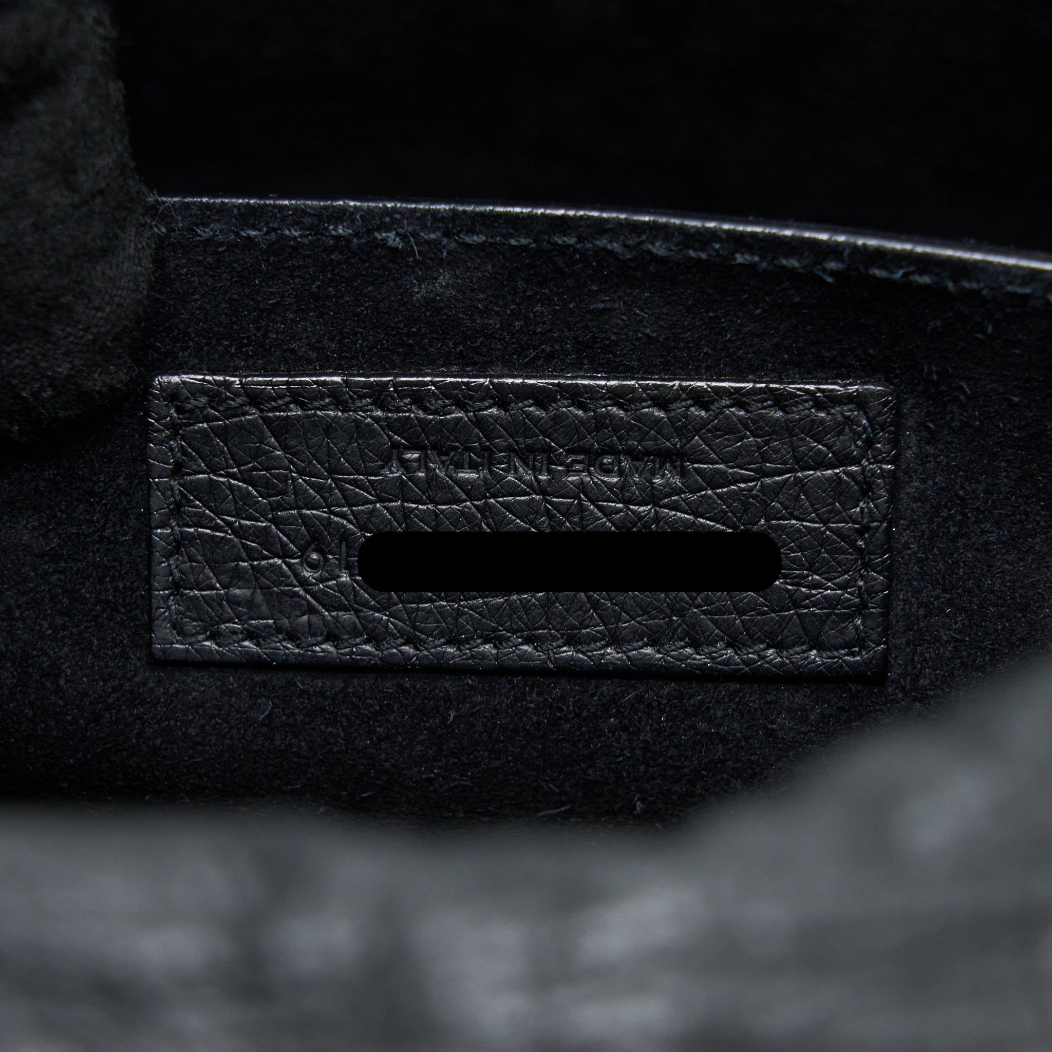 SAINT LAURENT NIKI BABY OSTRICH BLACK GHW