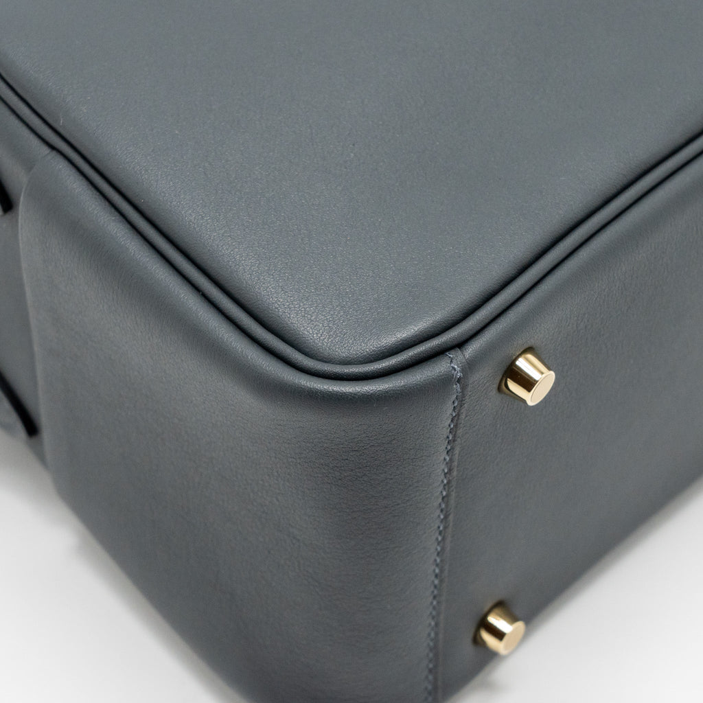 HERMES MINI LINDY II SWIFT GRIS MISTY / BLACK LGHW