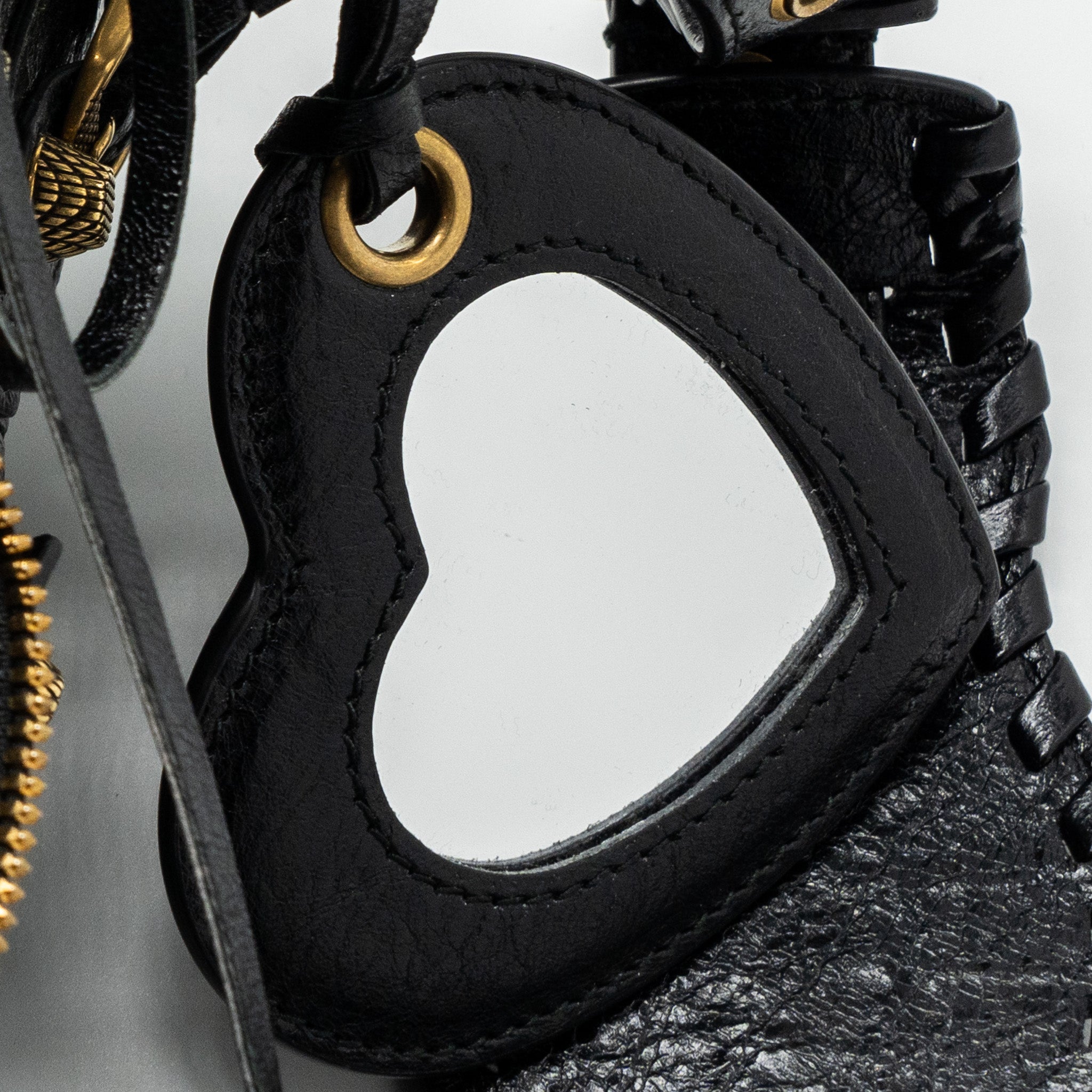 BALENCIAGA LE CAGOLE XS LAMBSKIN BLACK GHW