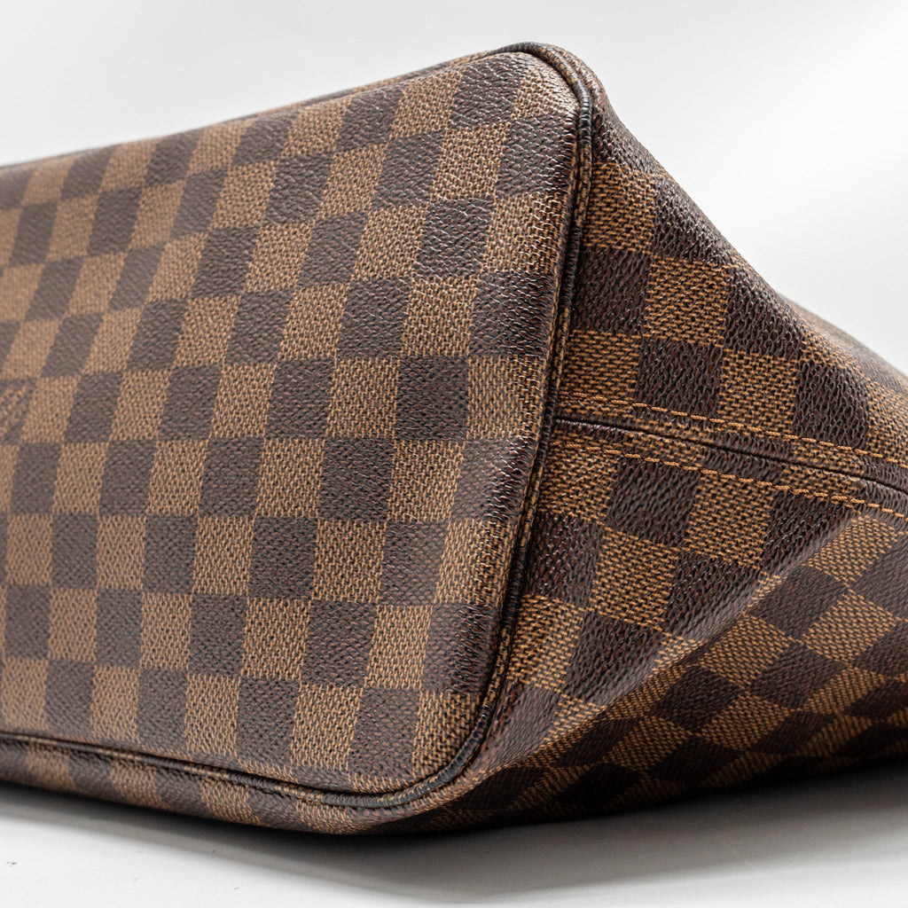 LOUIS VUITTON NEVERFULL MM DAMIER EBENE CANVAS GHW