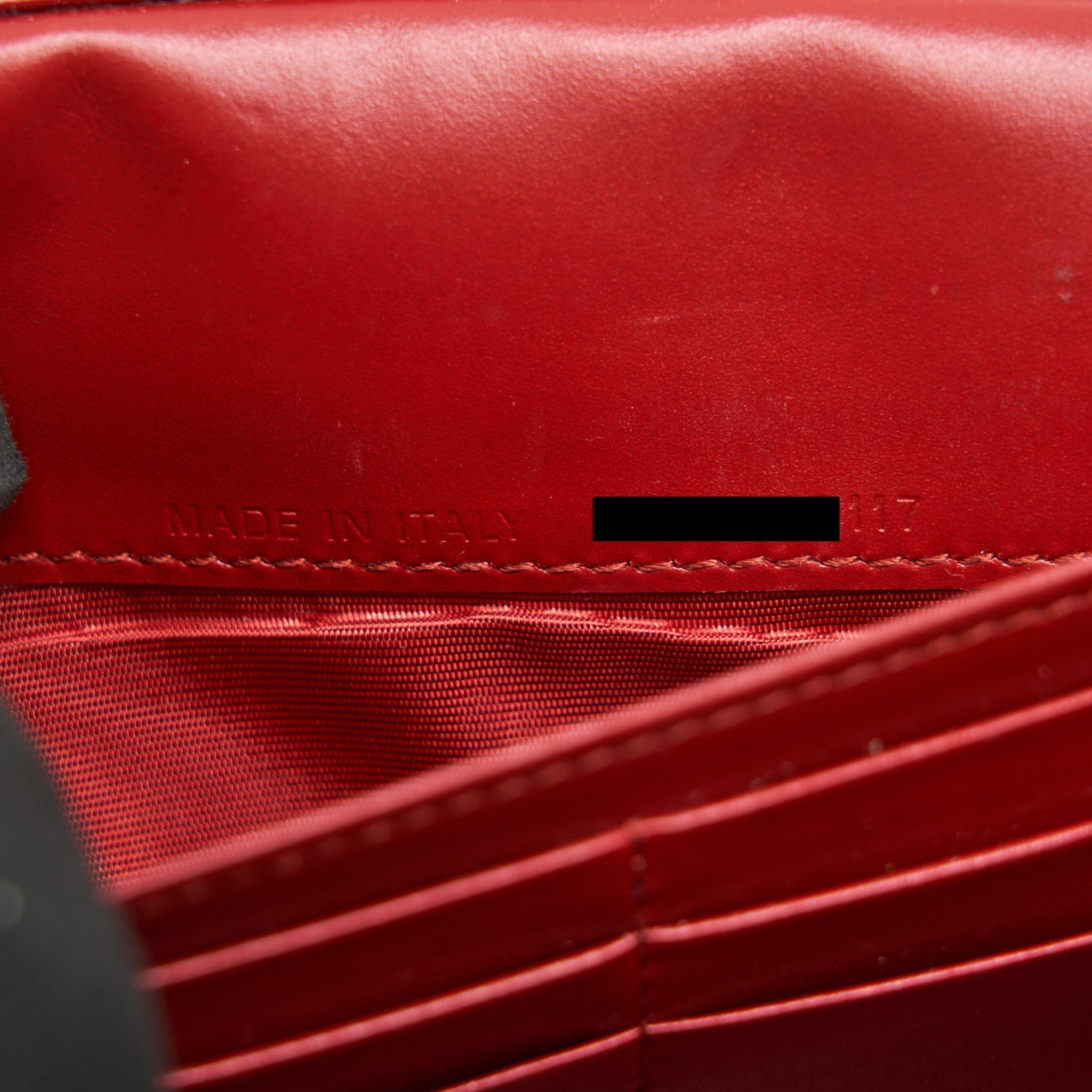 DIOR J'ADIOR SMALL LONG WALLET ON CHAIN RED WITH GHW