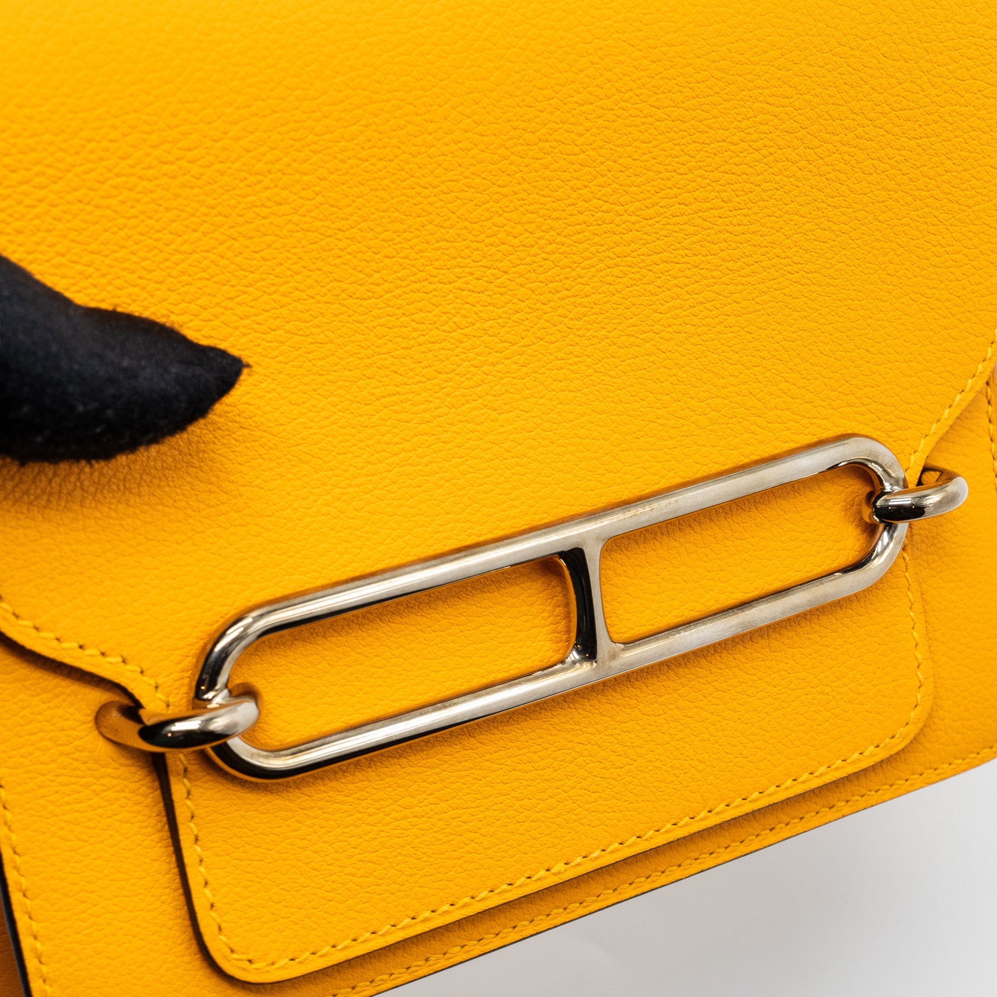 HERMES MINI ROULIS EVERCOLOR JAUNE D’OR LGHW