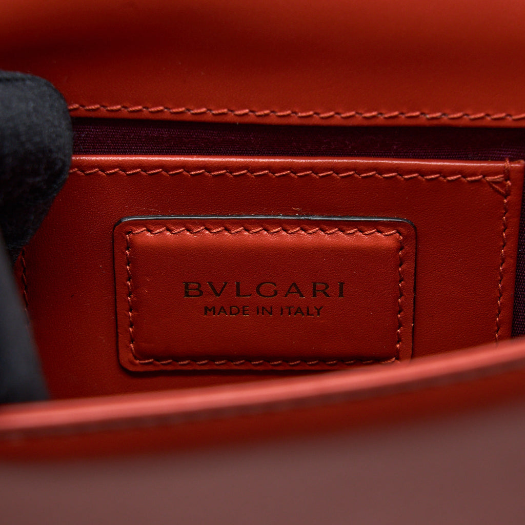 BVLGARI SERPENTI FOREVER CROSSBODY BAG CALFSKIN ORANGE LGHW