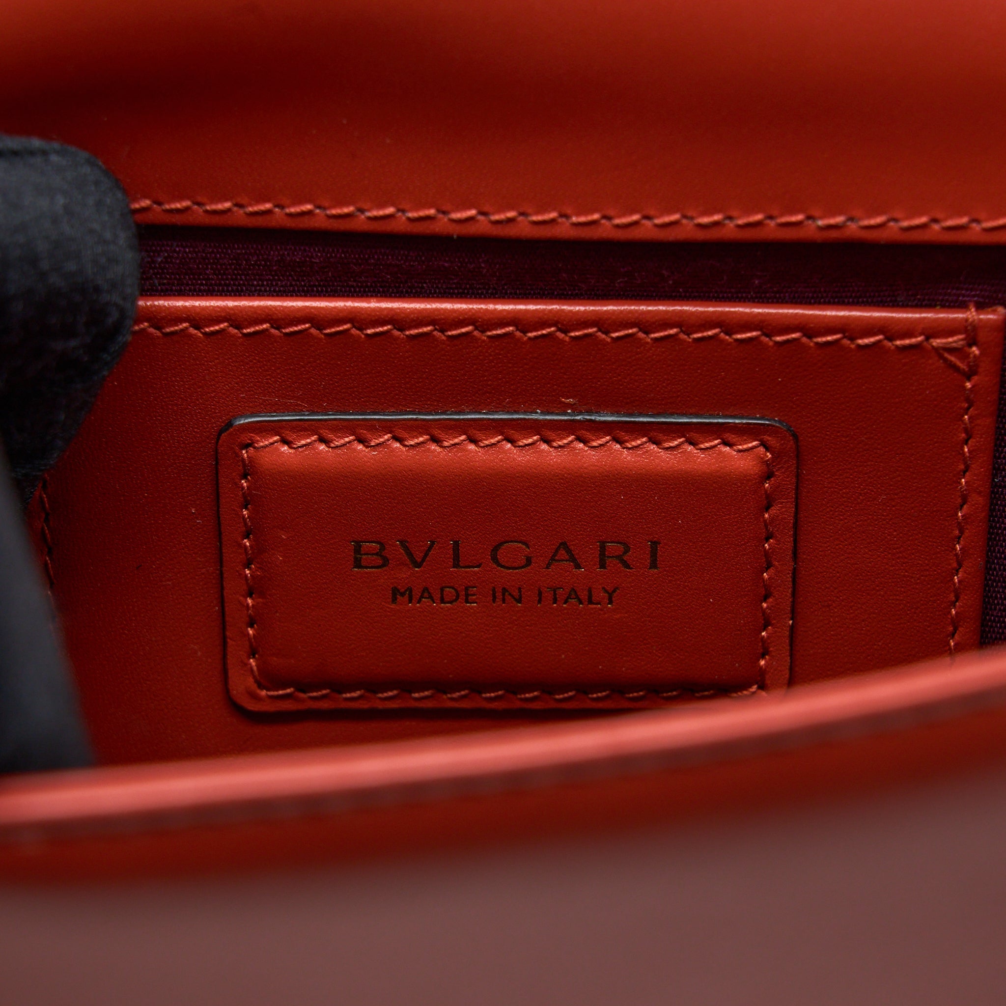 BVLGARI SERPENTI FOREVER CROSSBODY BAG CALFSKIN ORANGE LGHW