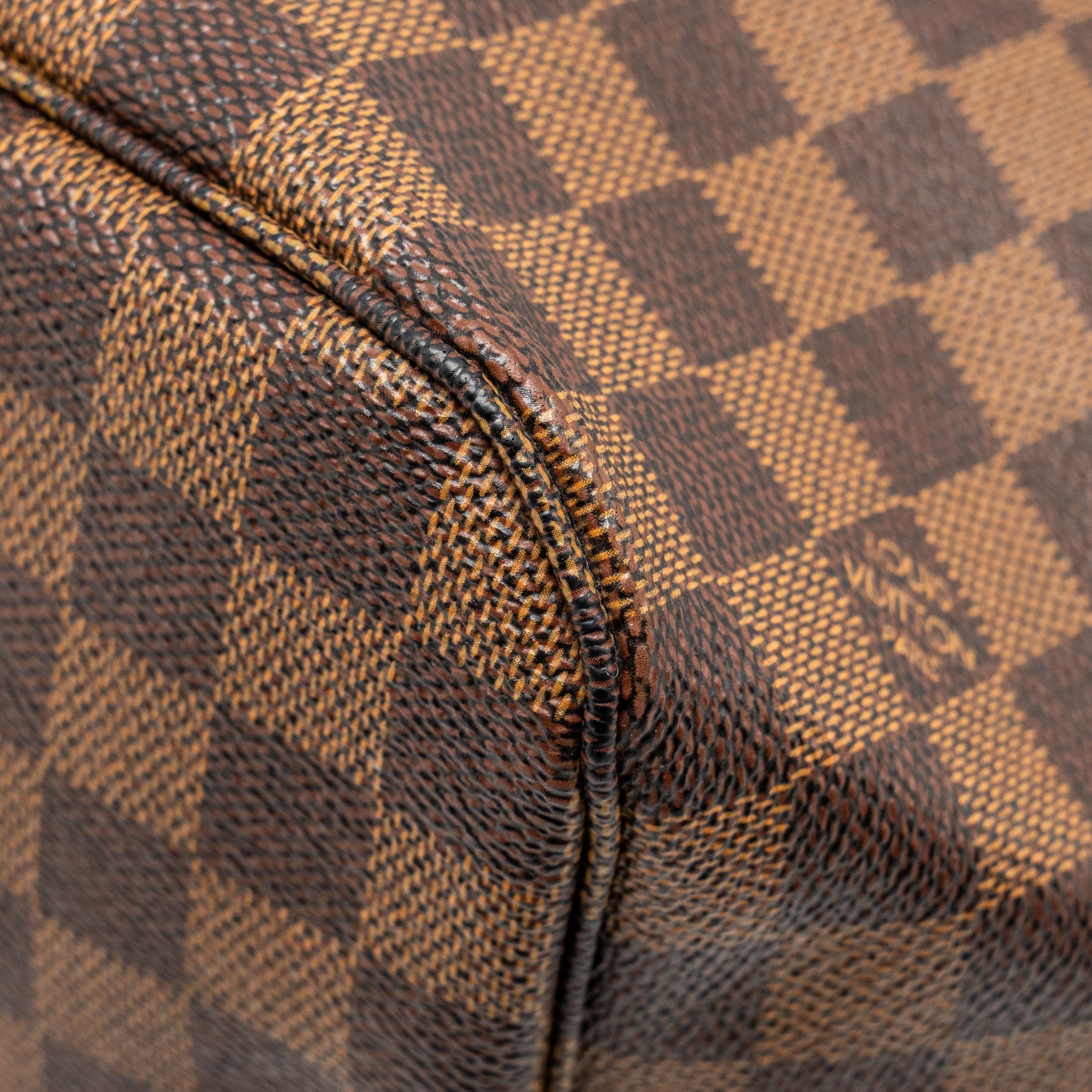 LOUIS VUITTON NEVERFULL MM DAMIER EBENE CANVAS GHW