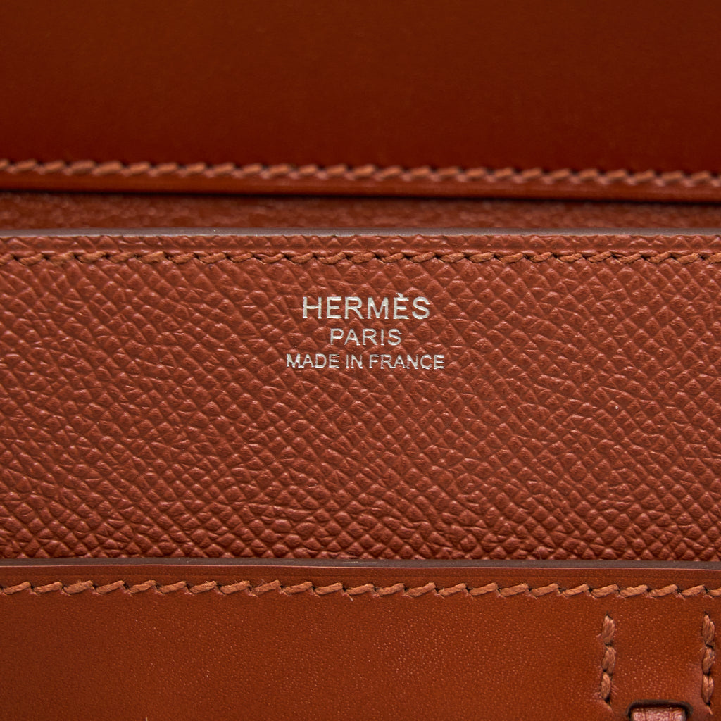 HERMES SACABAR 24 BAG EPSOM / SWIFT SIENNNE / CUIVRE SHW