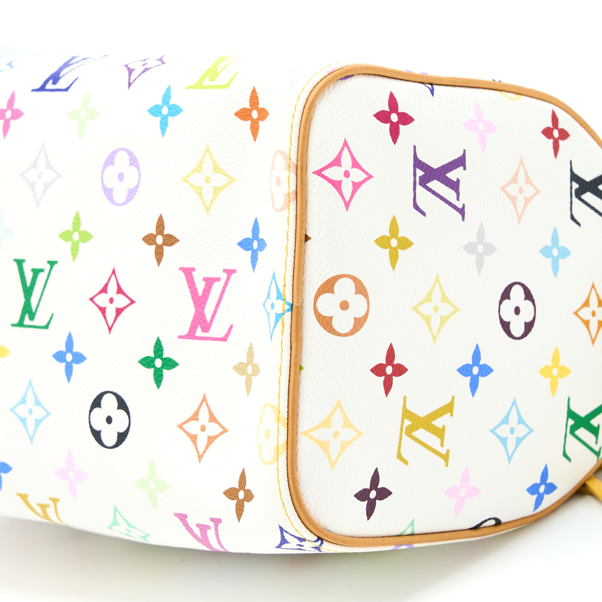 LOUIS VUITTON VINTAGE SPEEDY 25 LIMITED EDITION WHITE/MULTICOLOUR GHW