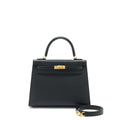 HERMES KELLY 25 EPSOM BLACK GHW