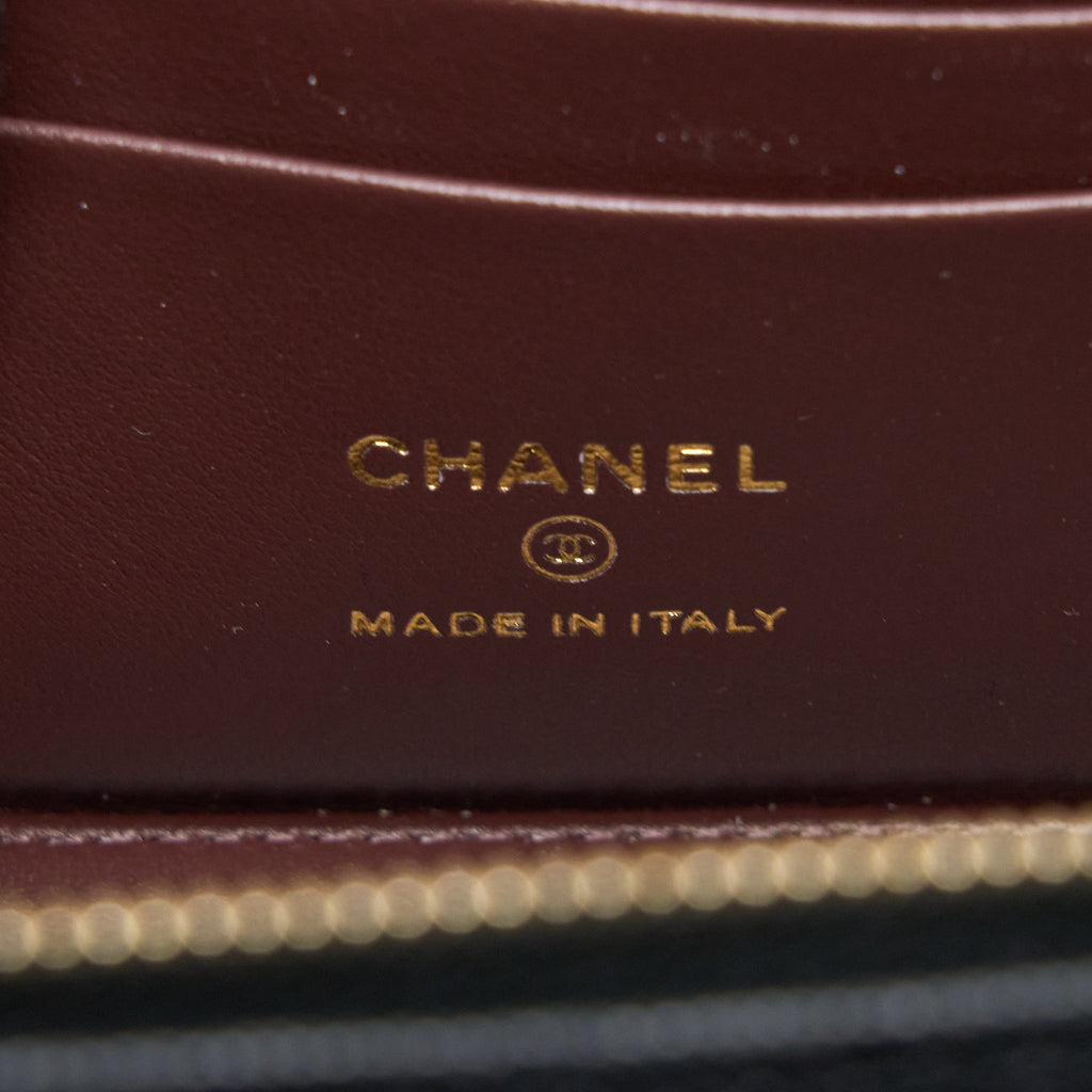 CHANEL LONG VANITY CASE CAVIAR BLACK LGHW (MICROCHIP)