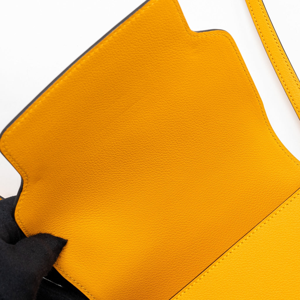 HERMES MINI ROULIS EVERCOLOR JAUNE D’OR LGHW