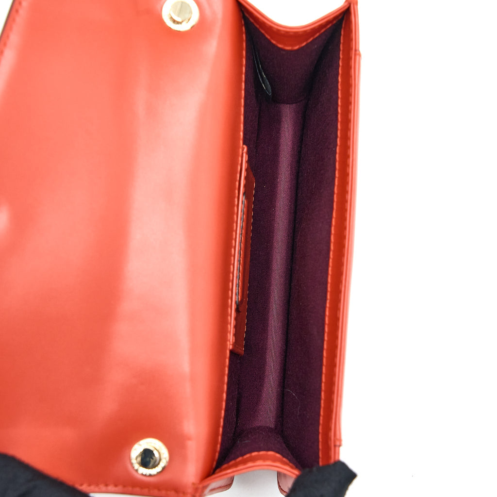 BVLGARI SERPENTI FOREVER CROSSBODY BAG CALFSKIN ORANGE LGHW